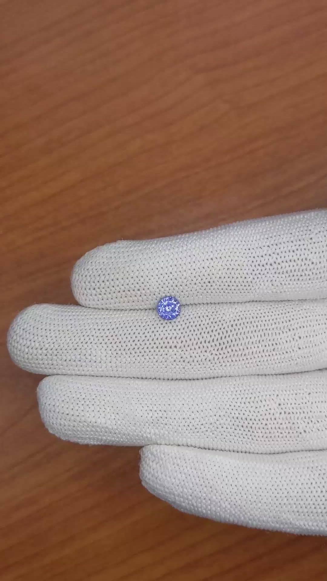 0.94 Ct. Blue Sapphire from Ceylon (Sri Lanka) Size Video