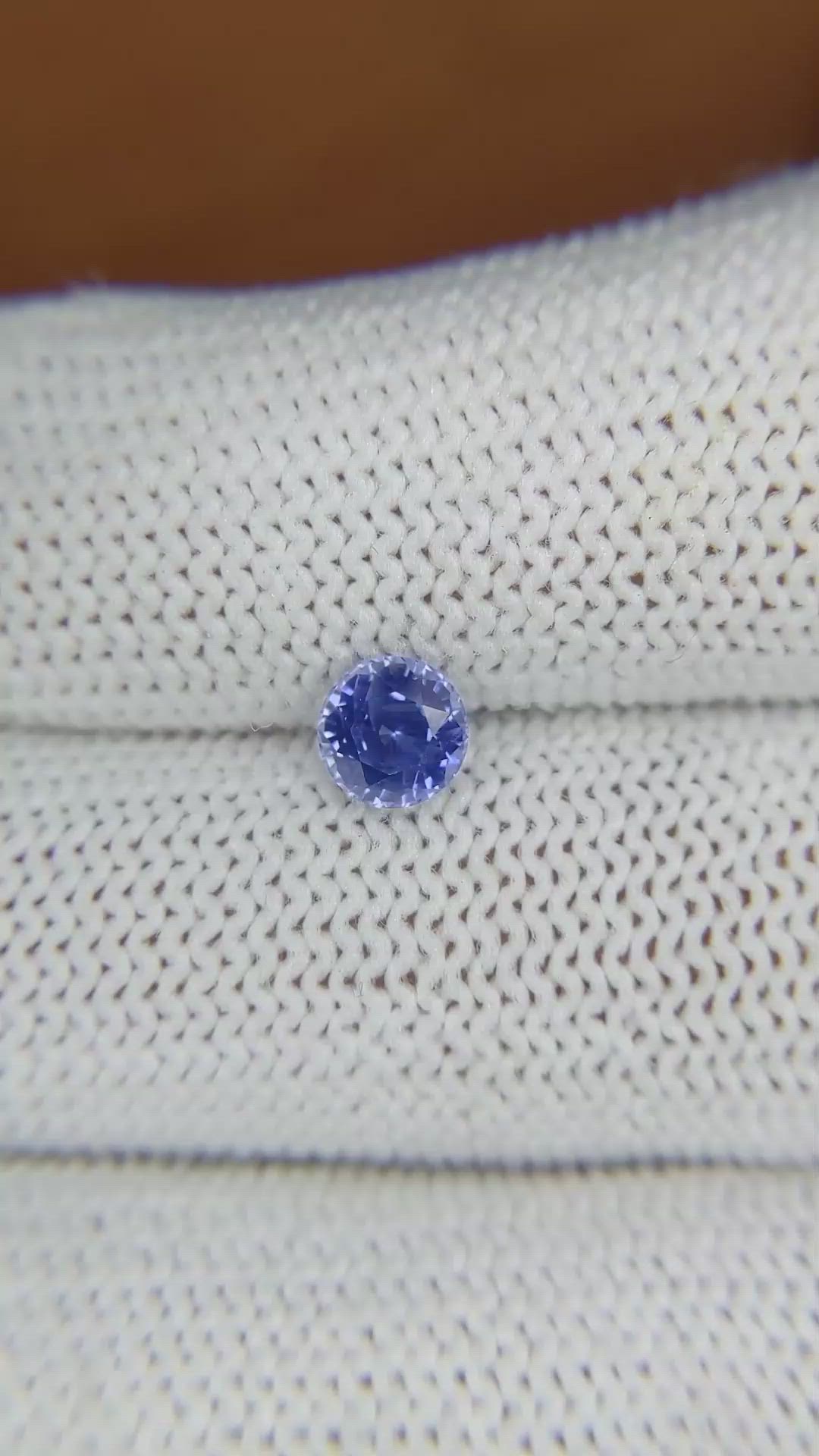 0.94 Ct. Blue Sapphire from Ceylon (Sri Lanka) Size Video