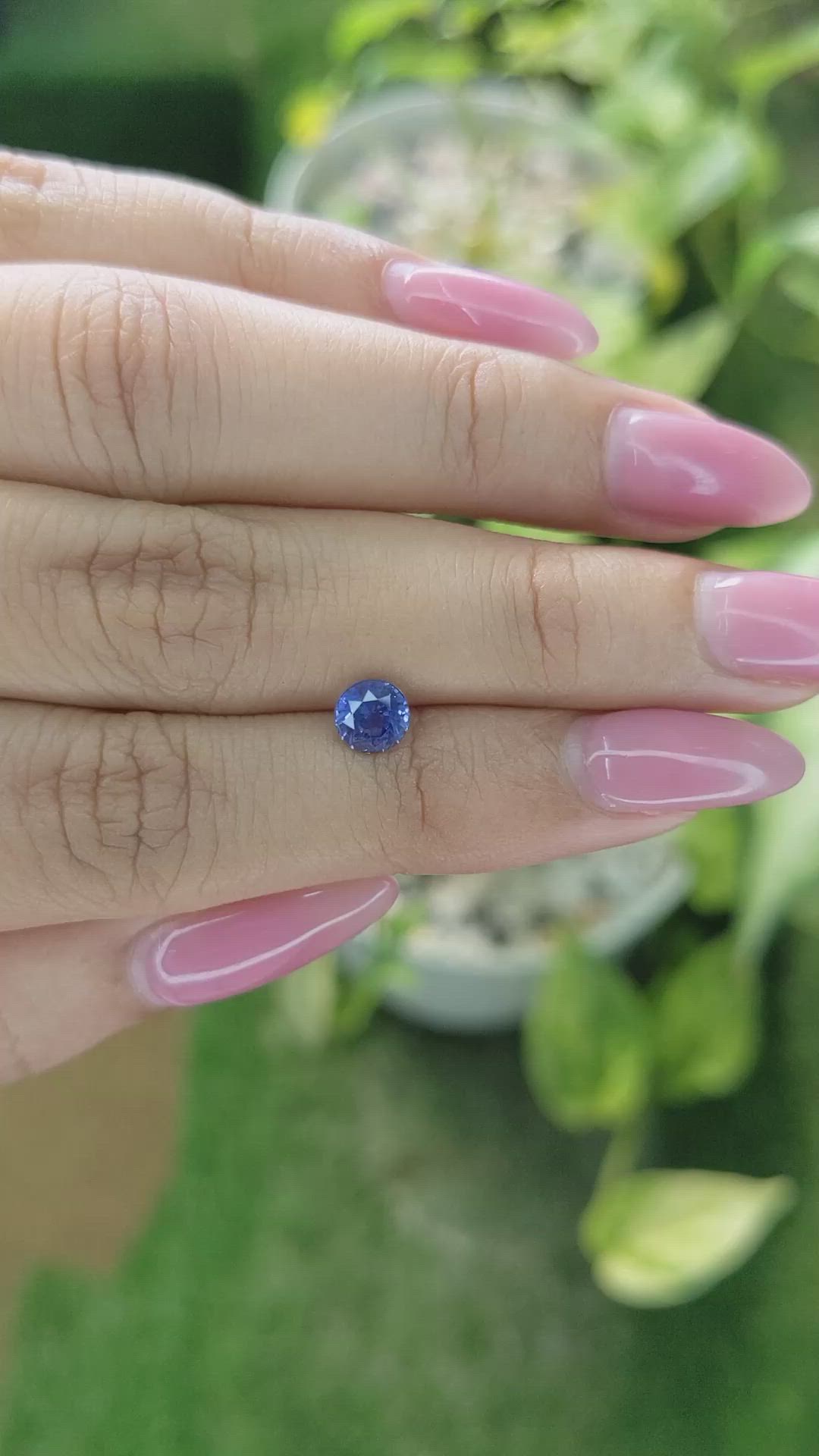 0.94 Ct. Blue Sapphire from Ceylon (Sri Lanka) Size Video