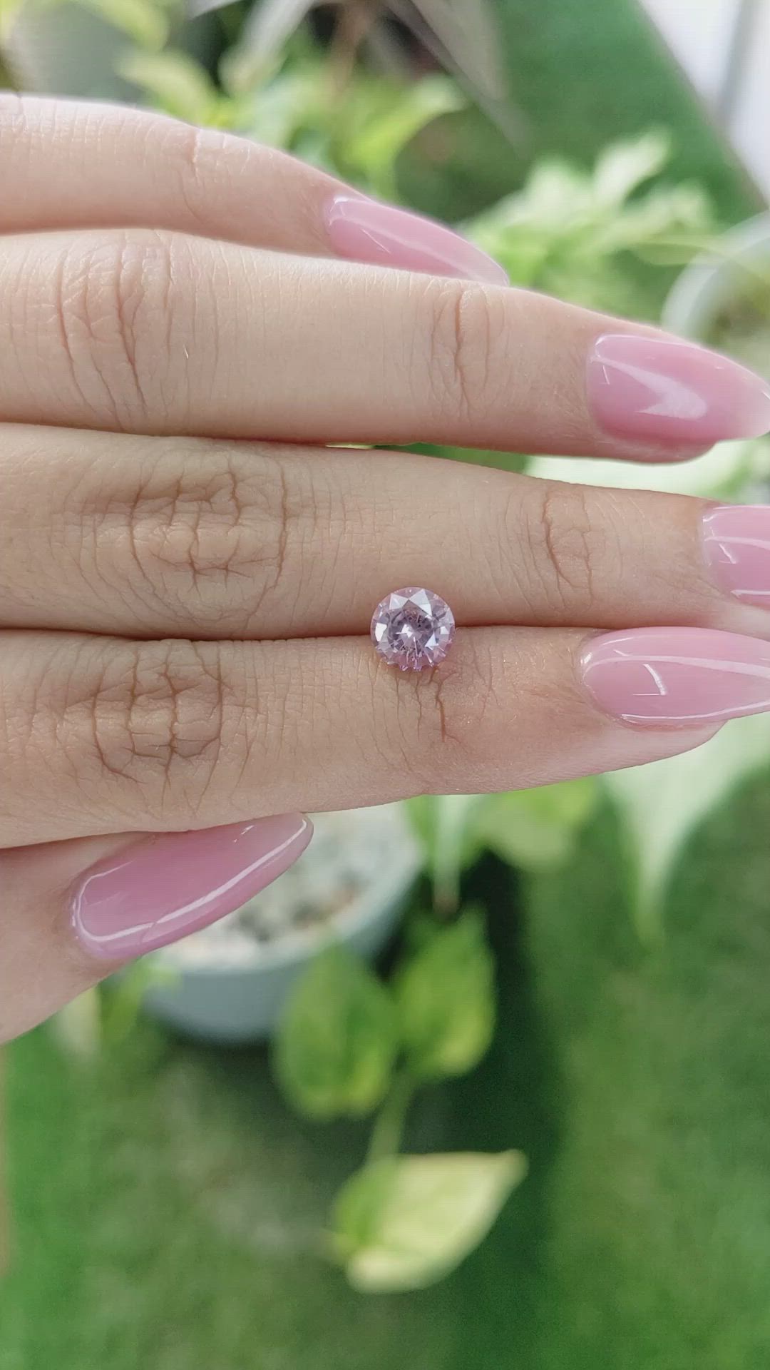 1.35 Ct. Pink Sapphire from Ceylon (Sri Lanka) Size Video