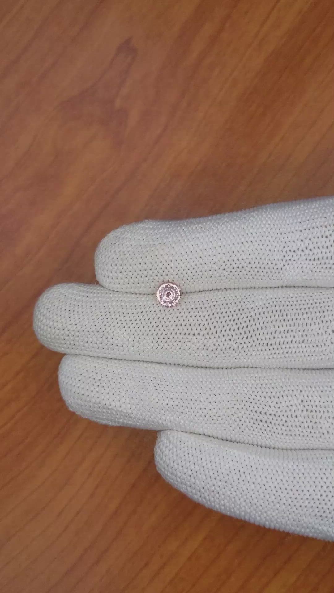 0.82 Ct. Peach Sapphire from Ceylon (Sri Lanka) Size Video