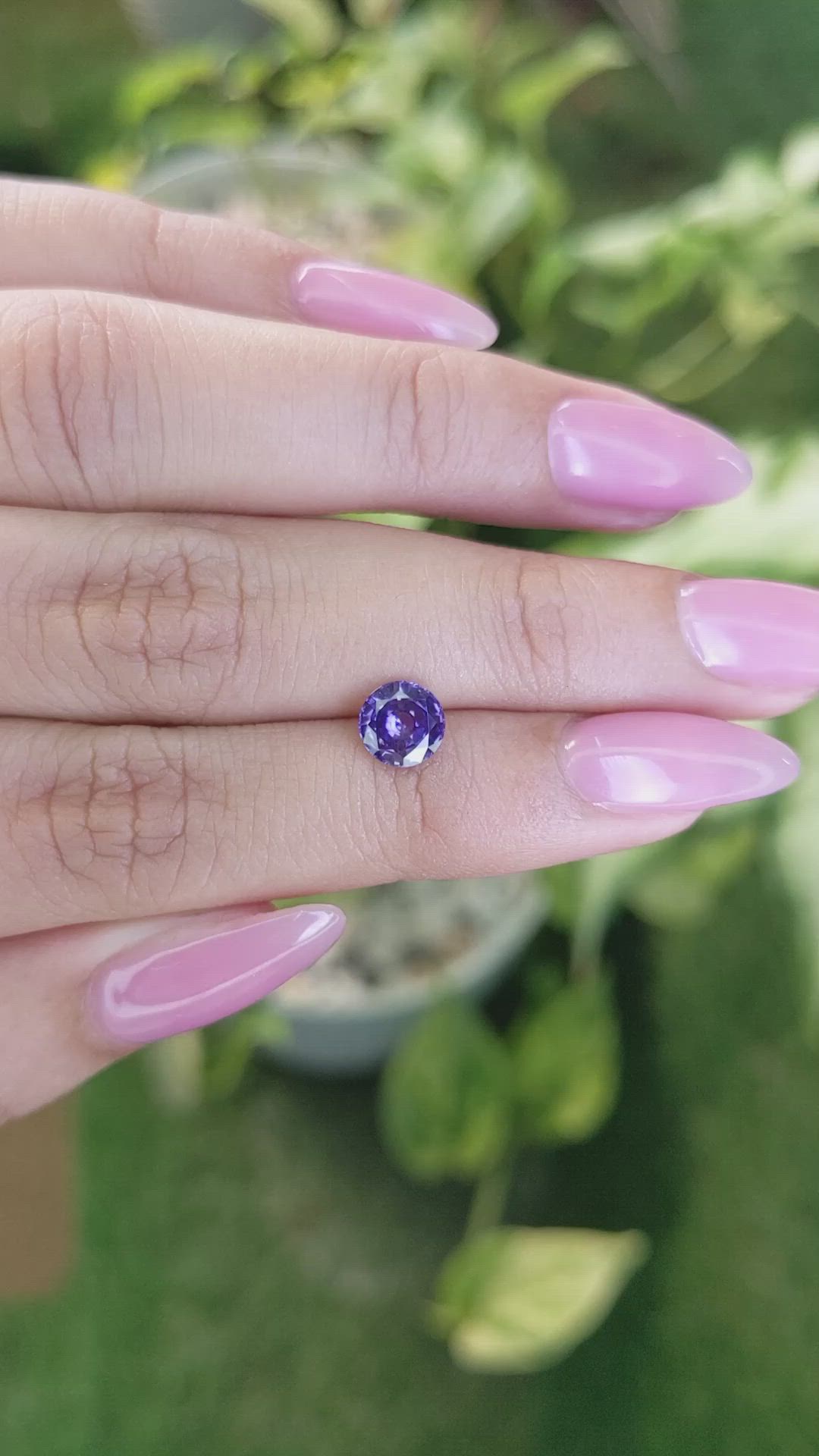 1.19 Ct. Color Change Sapphire from Ceylon (Sri Lanka) Size Video