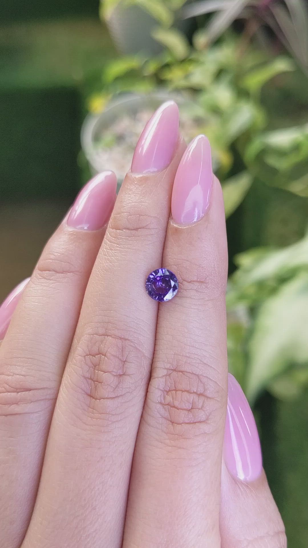 1.19 Ct. Color Change Sapphire from Ceylon (Sri Lanka) Size Video