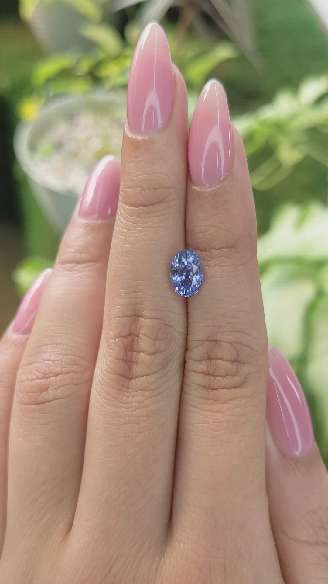 1.98 Ct. Blue Sapphire from Ceylon (Sri Lanka) Size Video