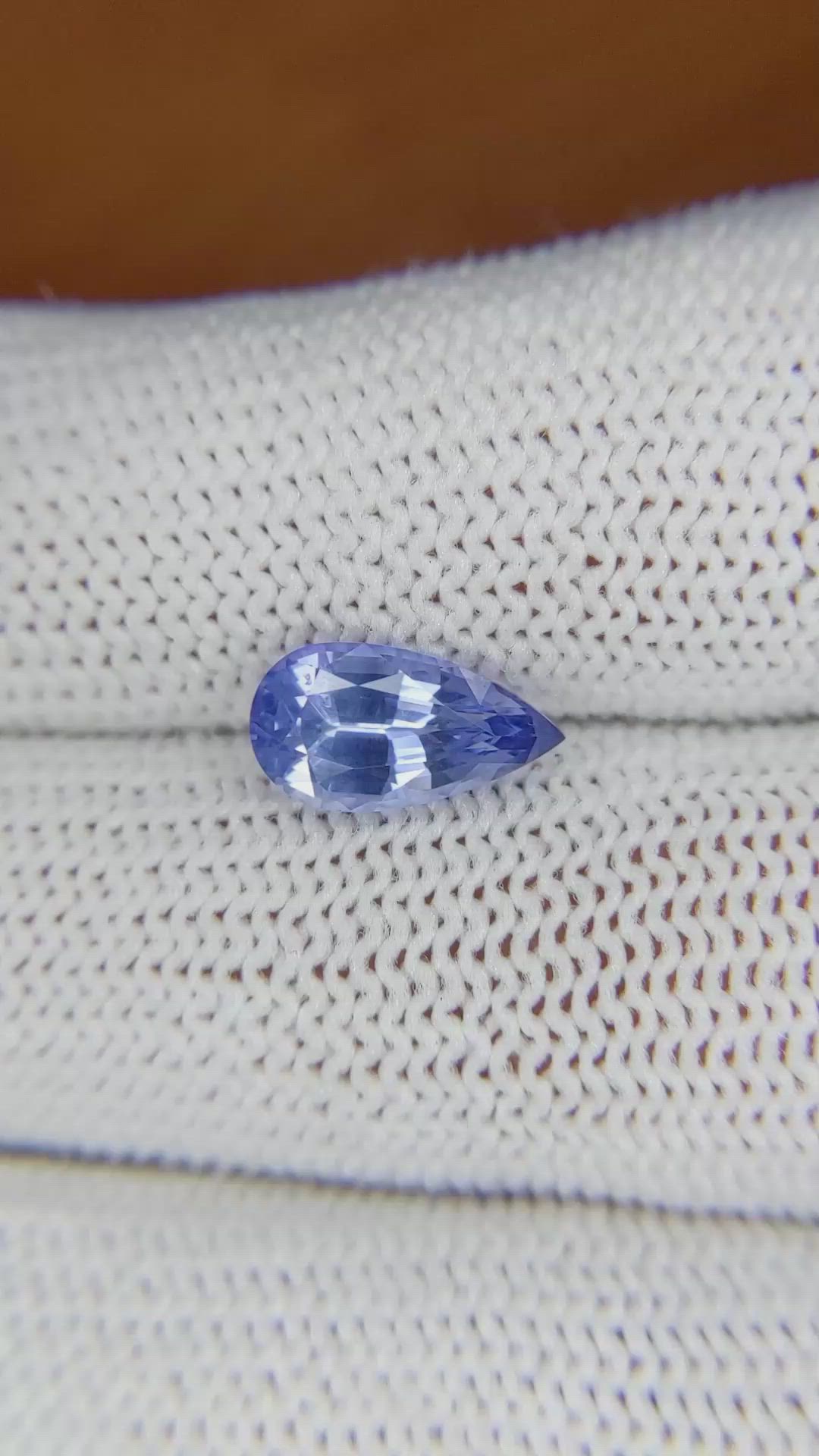 2.45 Ct. Blue Sapphire from Ceylon (Sri Lanka) Size Video