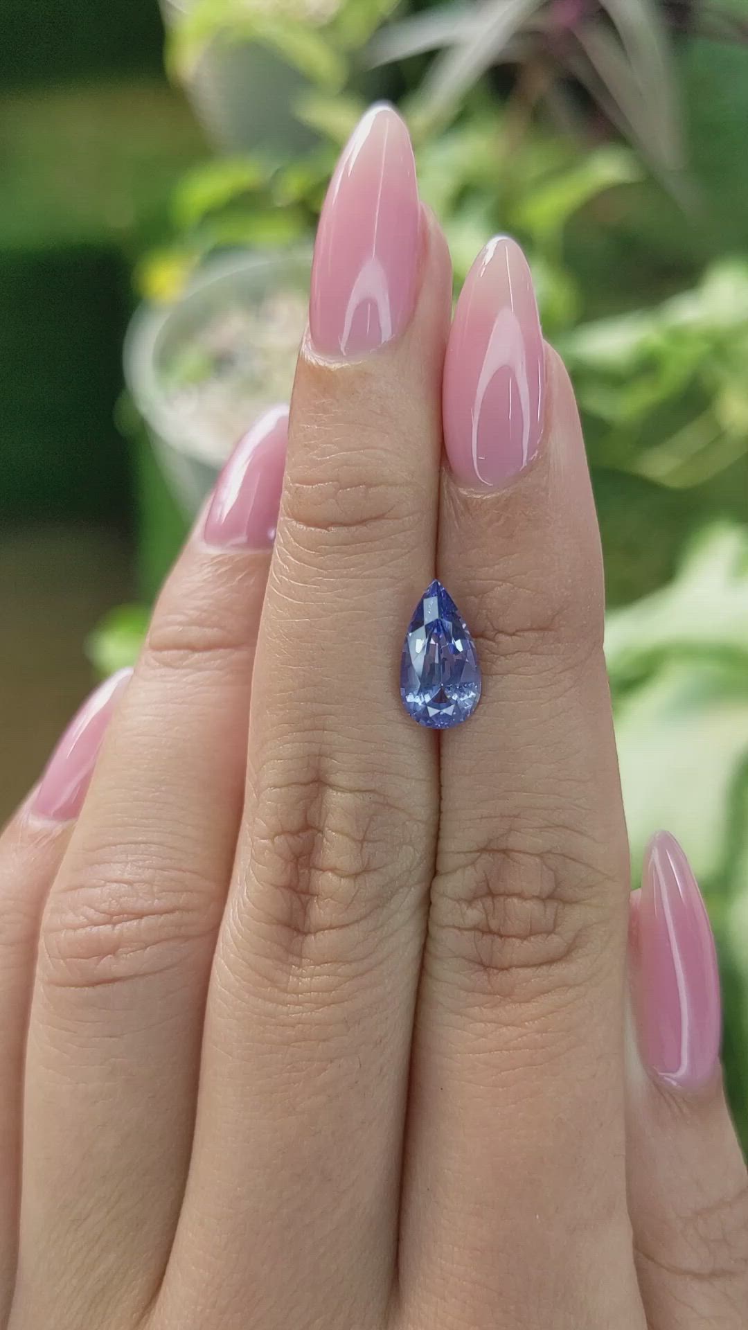 2.45 Ct. Blue Sapphire from Ceylon (Sri Lanka) Size Video