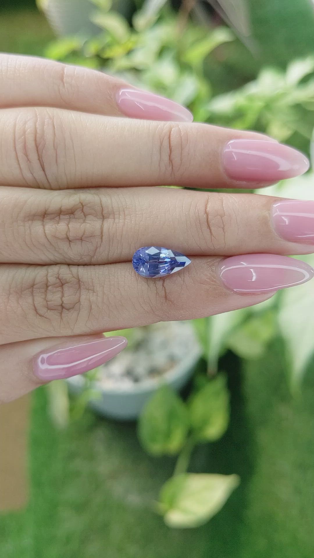2.45 Ct. Blue Sapphire from Ceylon (Sri Lanka) Size Video