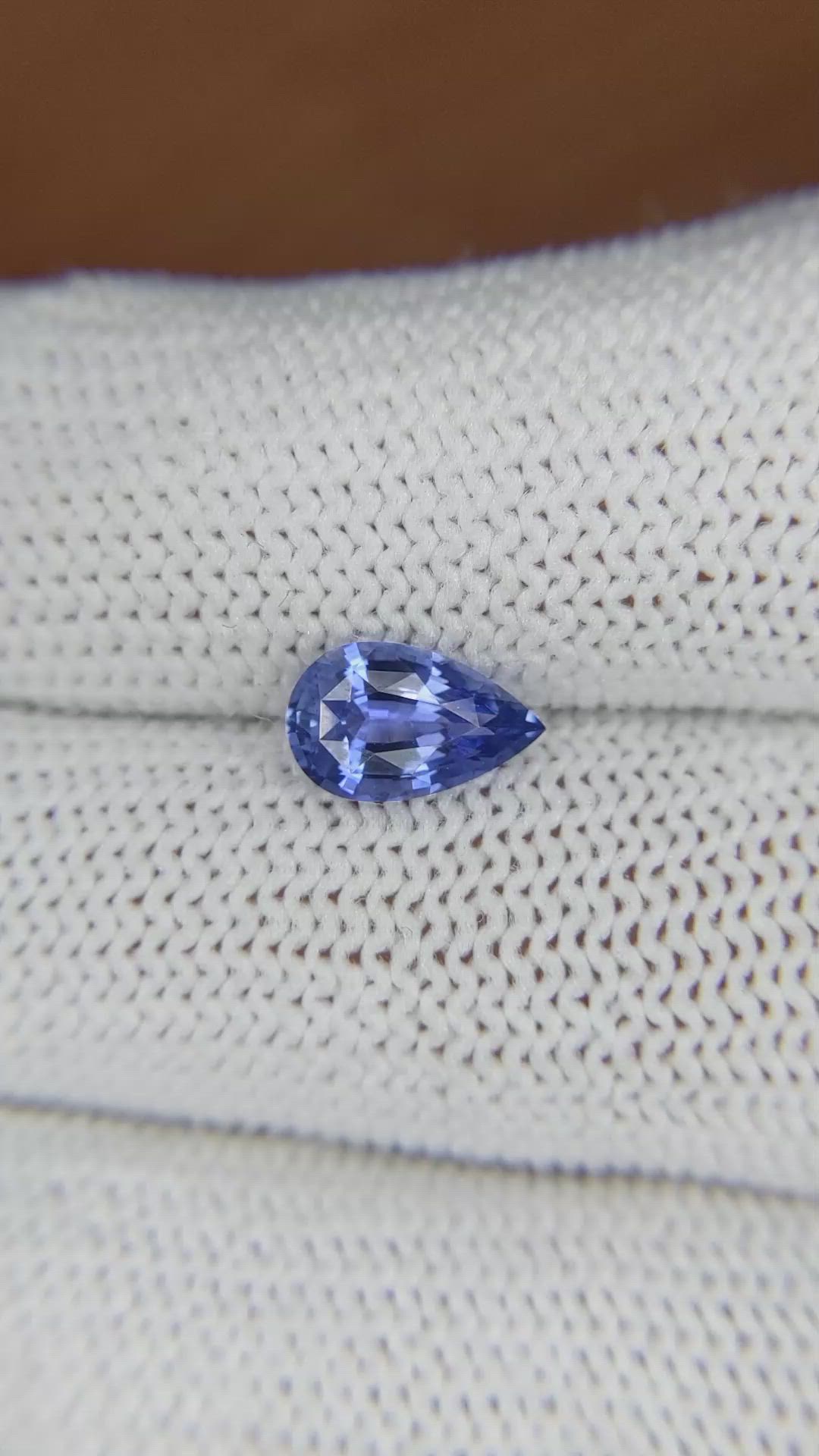1.44 Ct. Blue Sapphire from Ceylon (Sri Lanka) Size Video