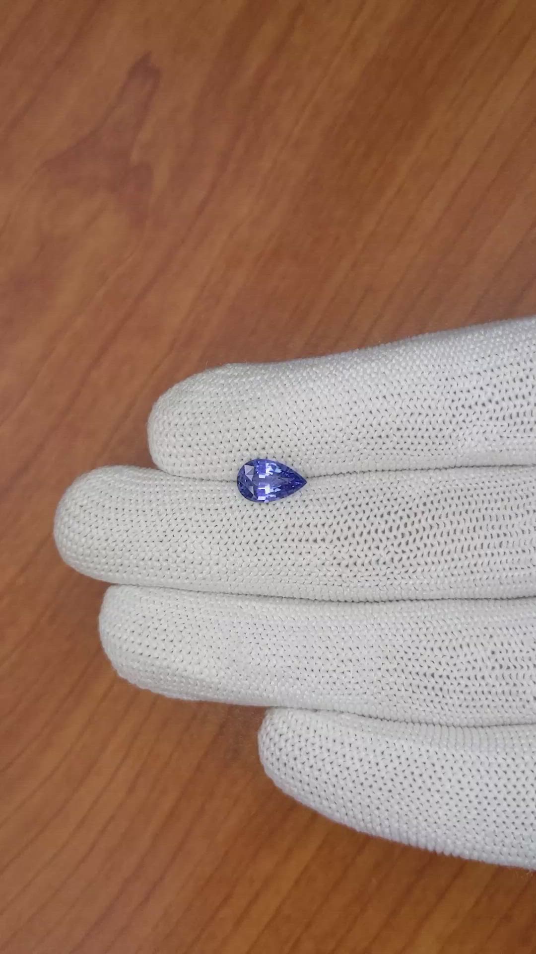 1.44 Ct. Blue Sapphire from Ceylon (Sri Lanka) Size Video