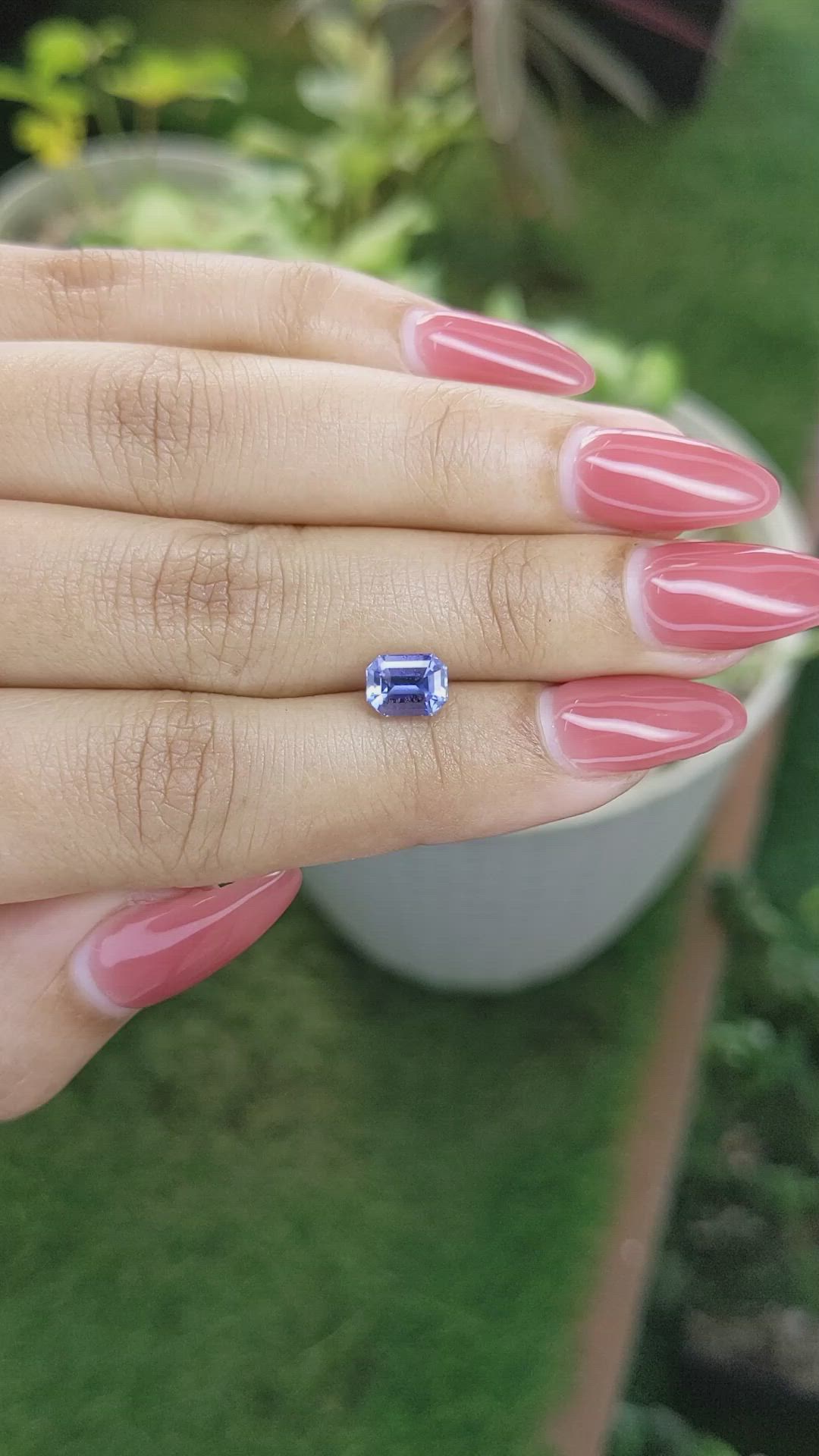 1.56 Ct. Blue Sapphire from Ceylon (Sri Lanka) Size Video