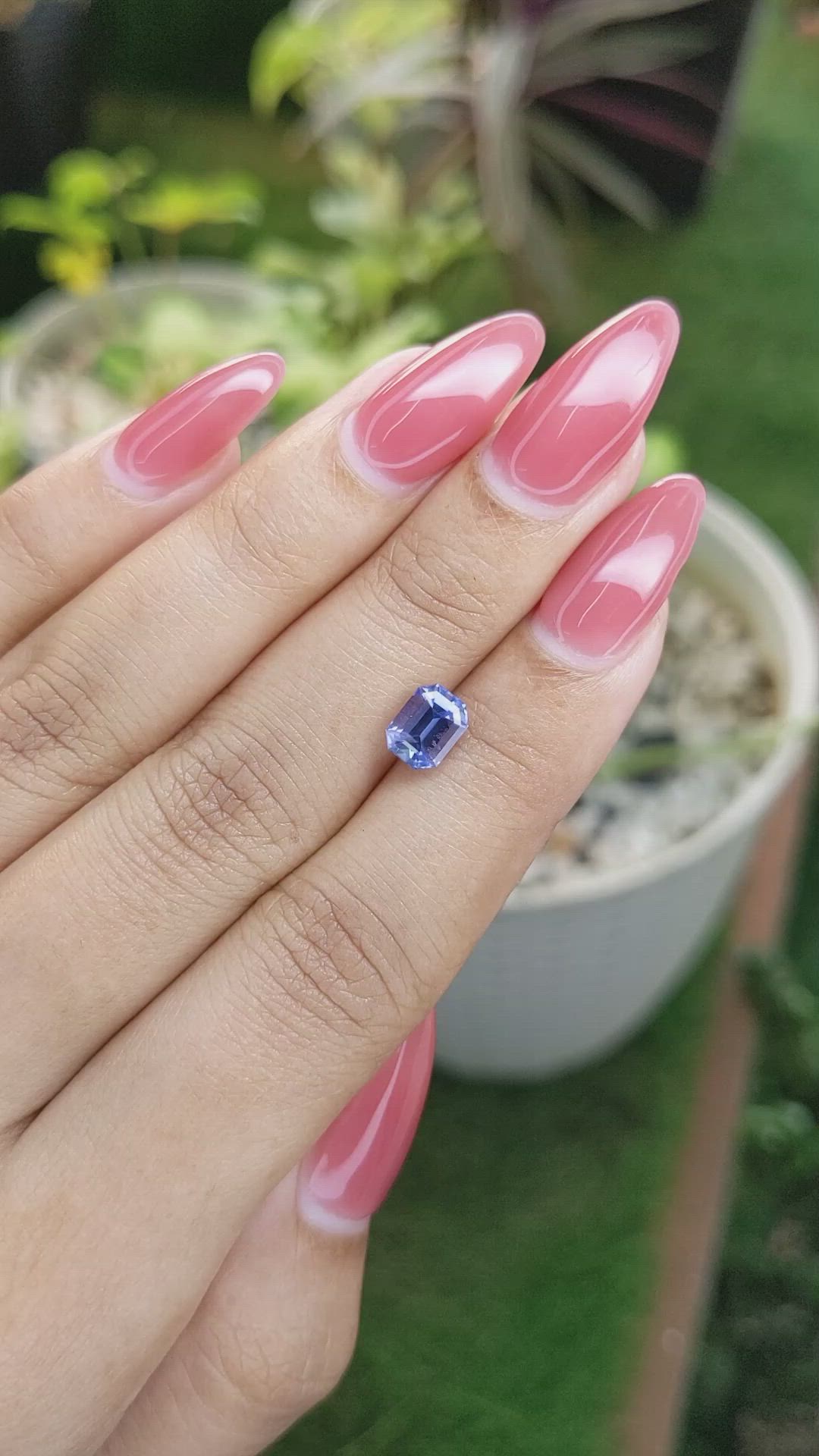 1.56 Ct. Blue Sapphire from Ceylon (Sri Lanka) Size Video