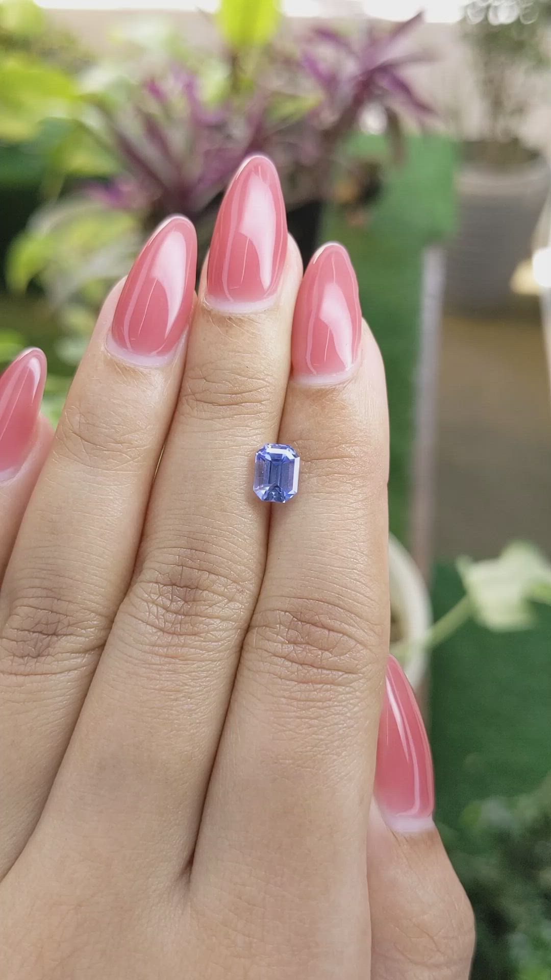 1.56 Ct. Blue Sapphire from Ceylon (Sri Lanka) Size Video