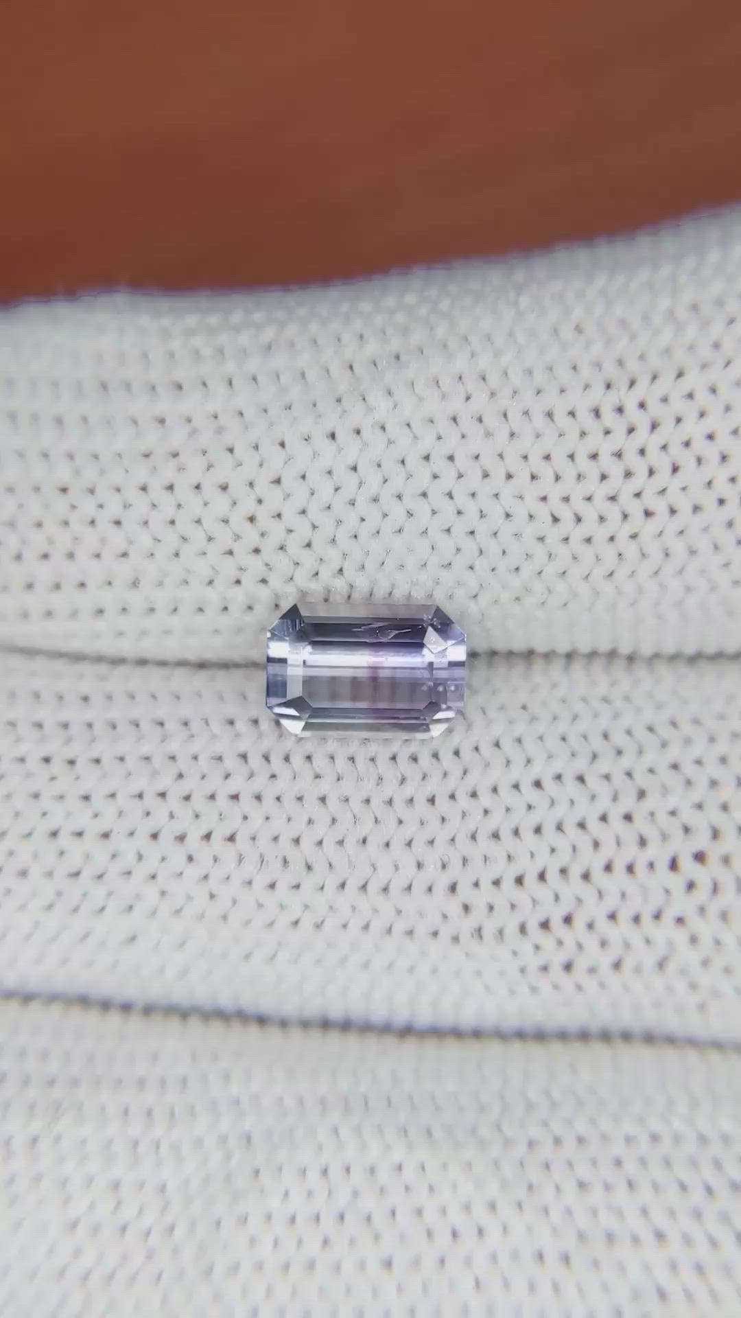 1.74 Ct. Bi Color Sapphire from Ceylon (Sri Lanka) Size Video