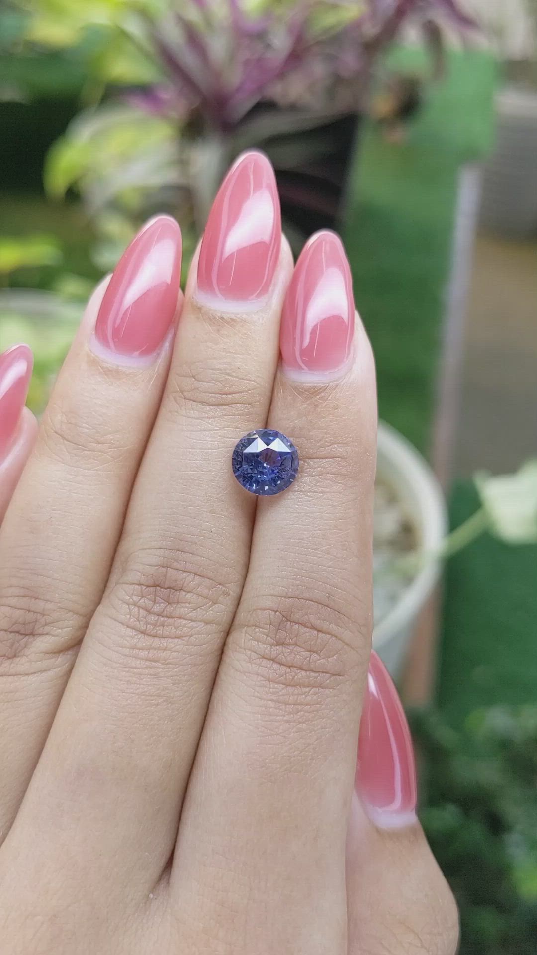 2.76 Ct. Blue Sapphire from Ceylon (Sri Lanka) Size Video