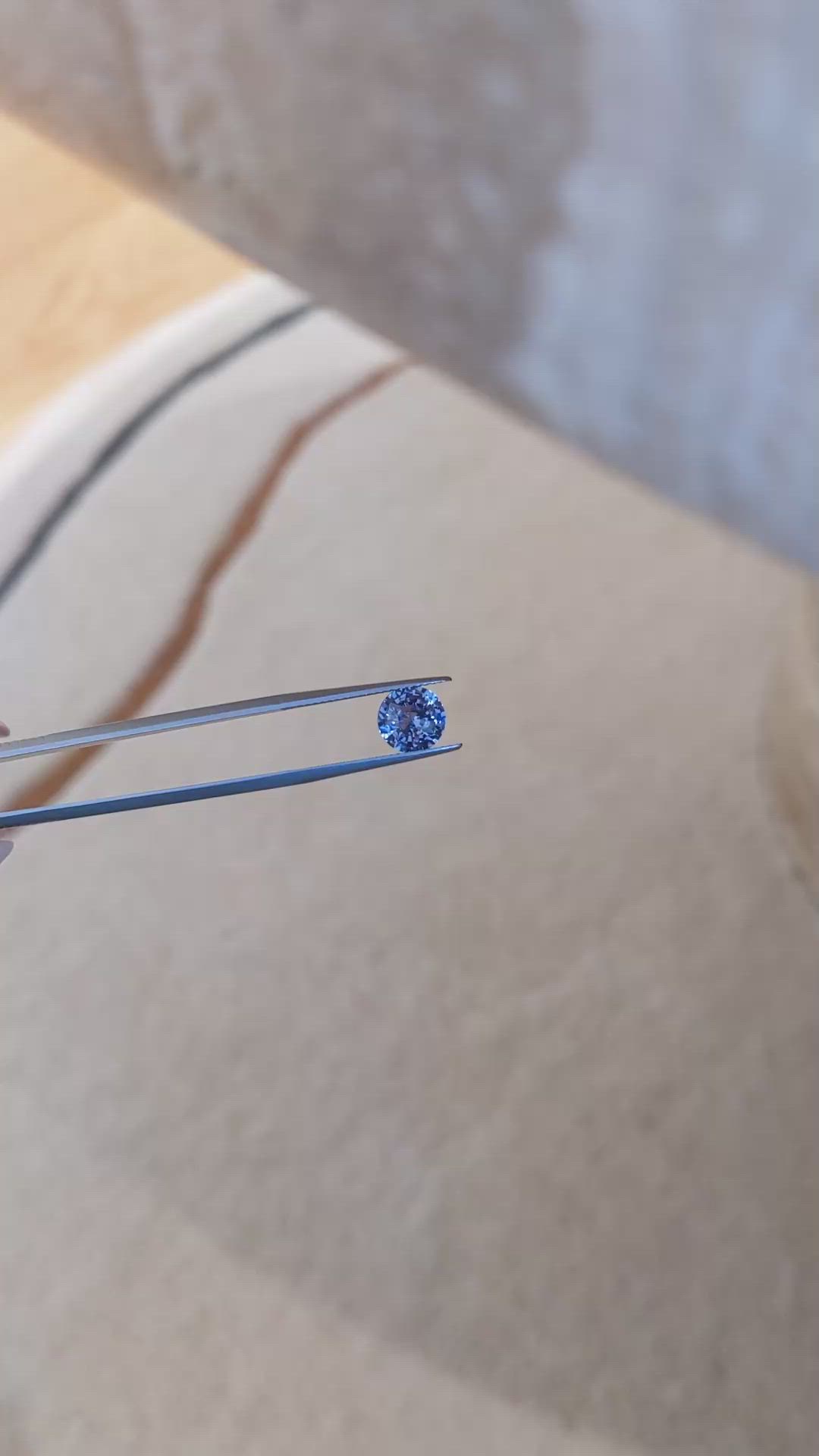 2.76 Ct. Blue Sapphire from Ceylon (Sri Lanka) Size Video