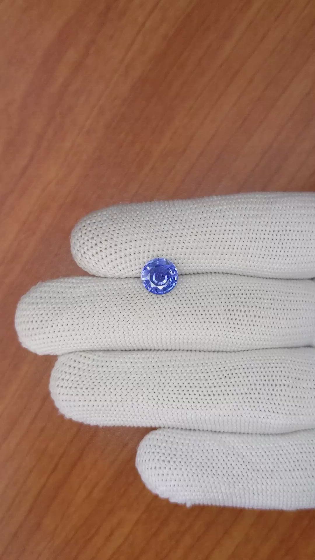 1.78 Ct. Blue Sapphire from Ceylon (Sri Lanka) Size Video