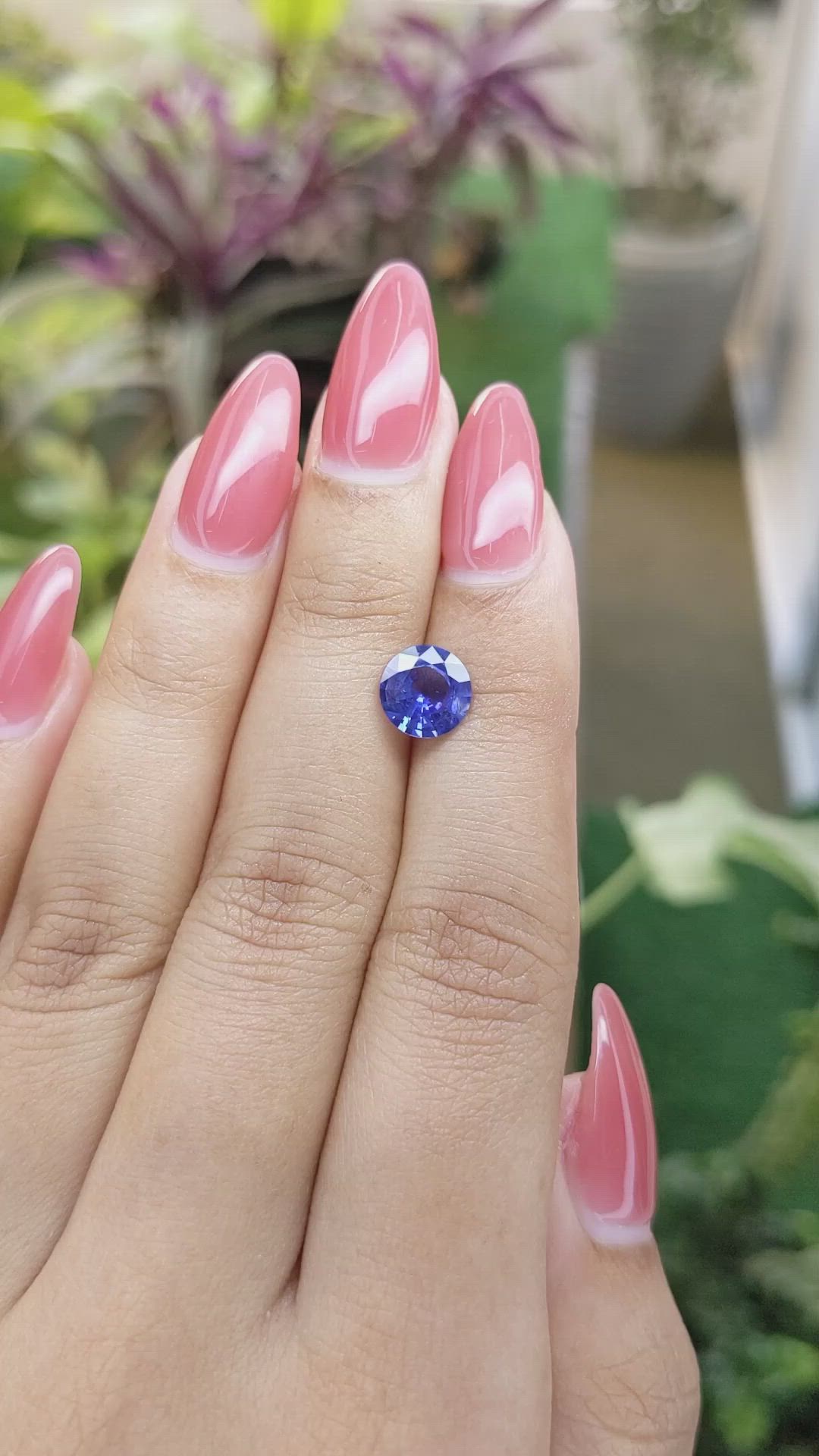 1.78 Ct. Blue Sapphire from Ceylon (Sri Lanka) Size Video