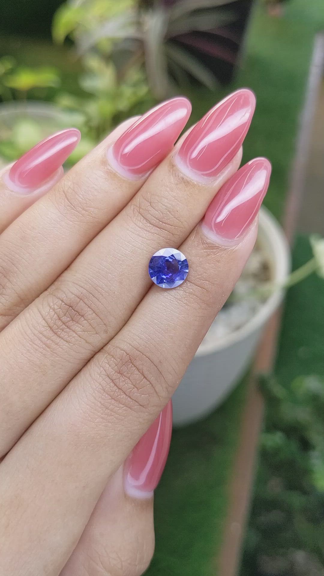 1.78 Ct. Blue Sapphire from Ceylon (Sri Lanka) Size Video