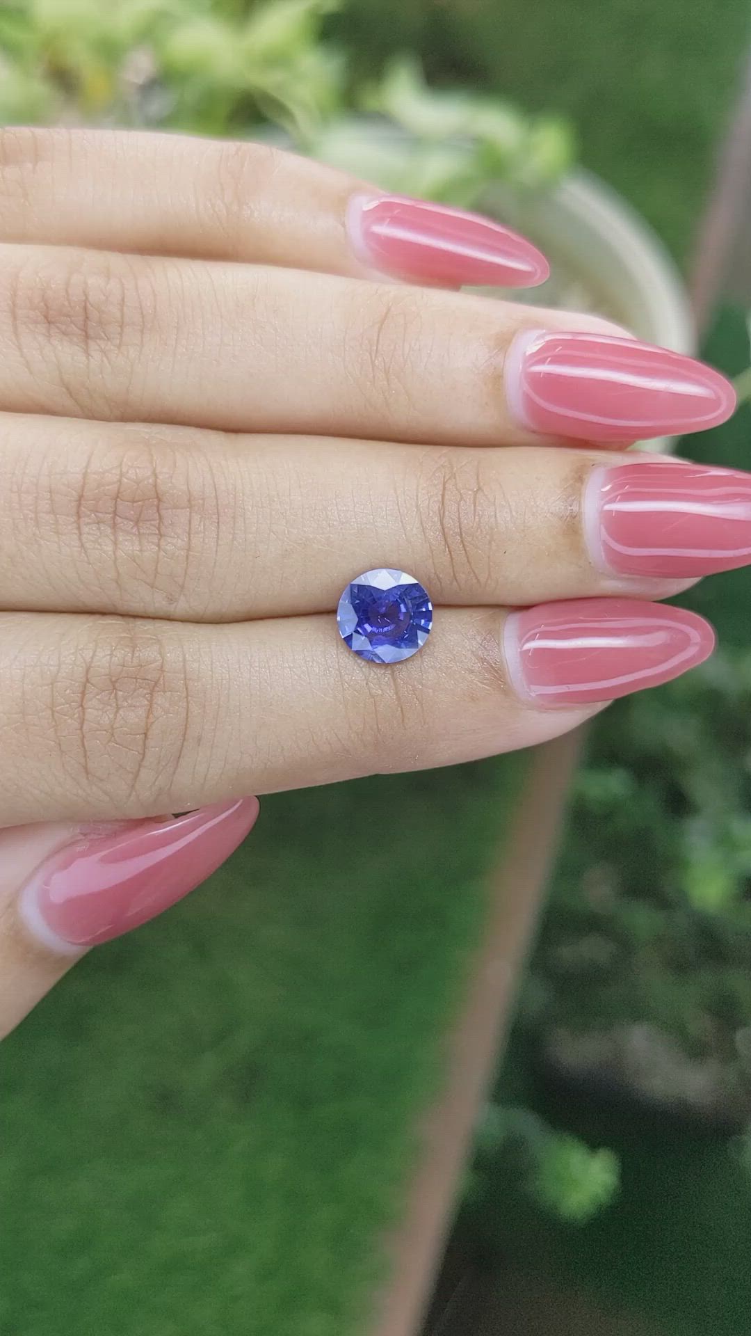 1.78 Ct. Blue Sapphire from Ceylon (Sri Lanka) Size Video