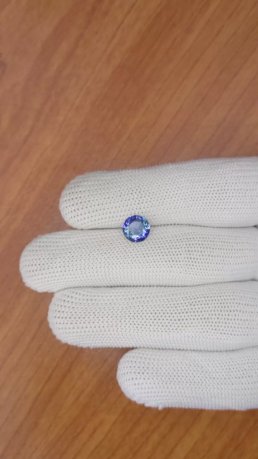 1.50 Ct. Blue Sapphire from Ceylon (Sri Lanka) Size Video