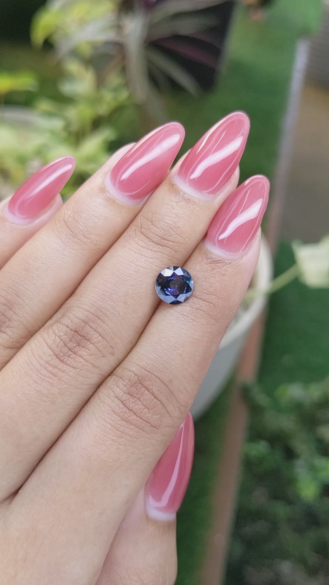 1.50 Ct. Blue Sapphire from Ceylon (Sri Lanka) Size Video