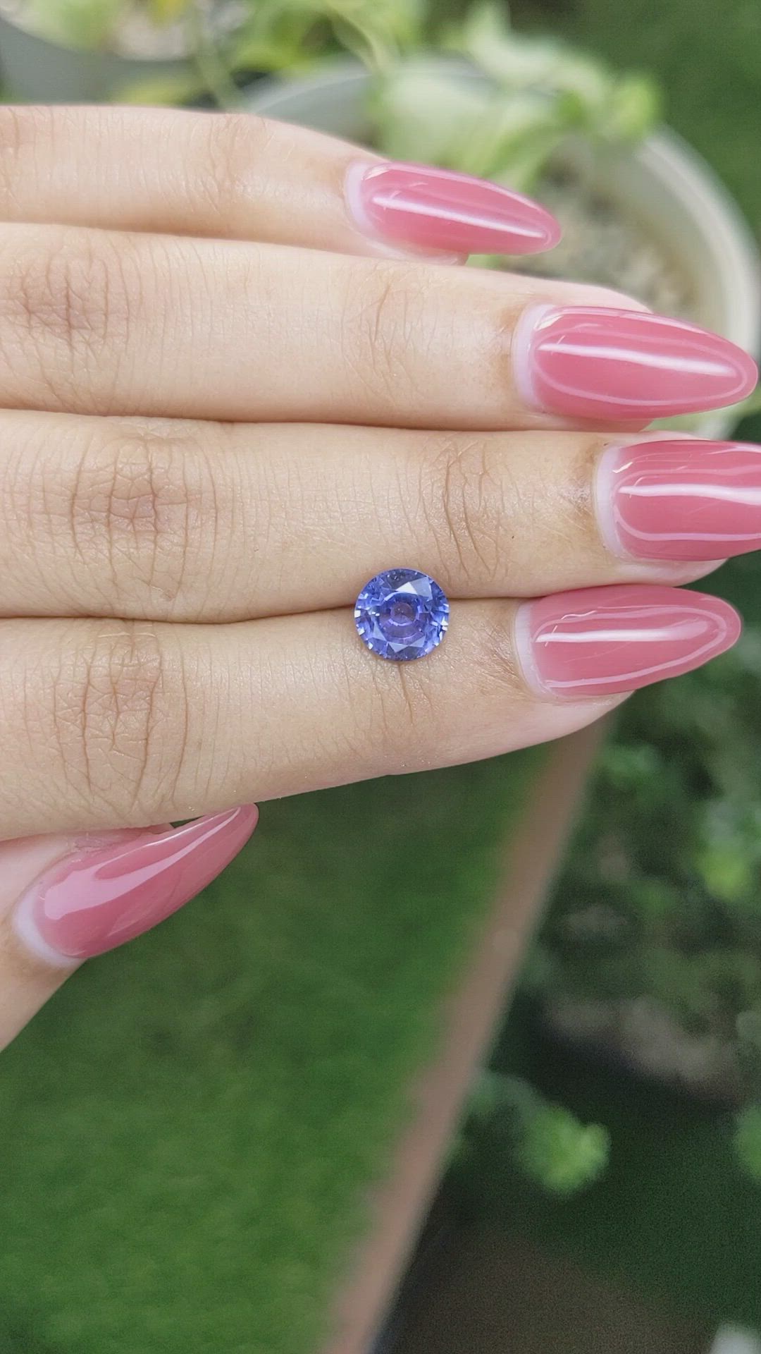1.74 Ct. Blue Sapphire from Ceylon (Sri Lanka) Size Video
