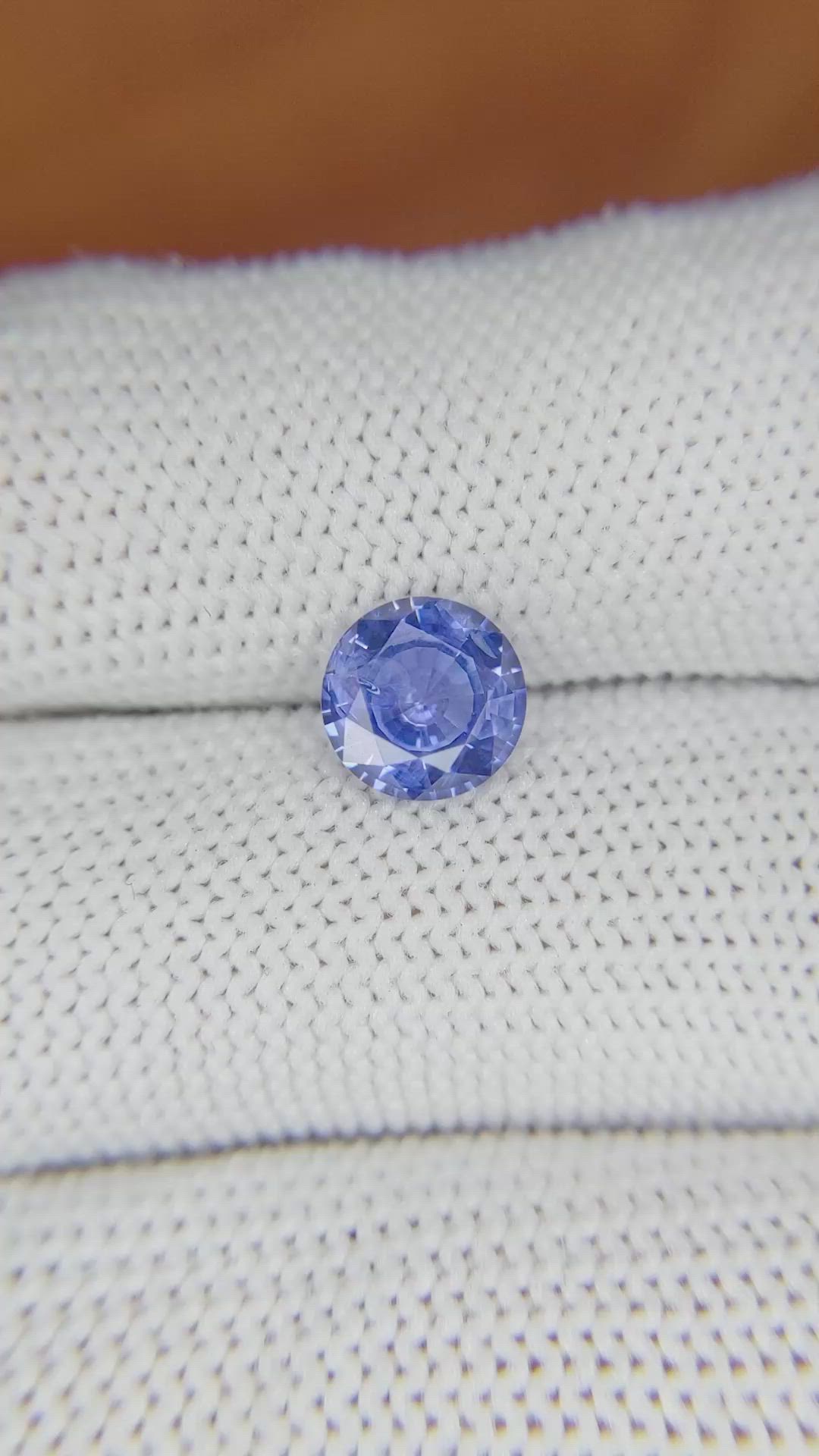 1.74 Ct. Blue Sapphire from Ceylon (Sri Lanka) Size Video