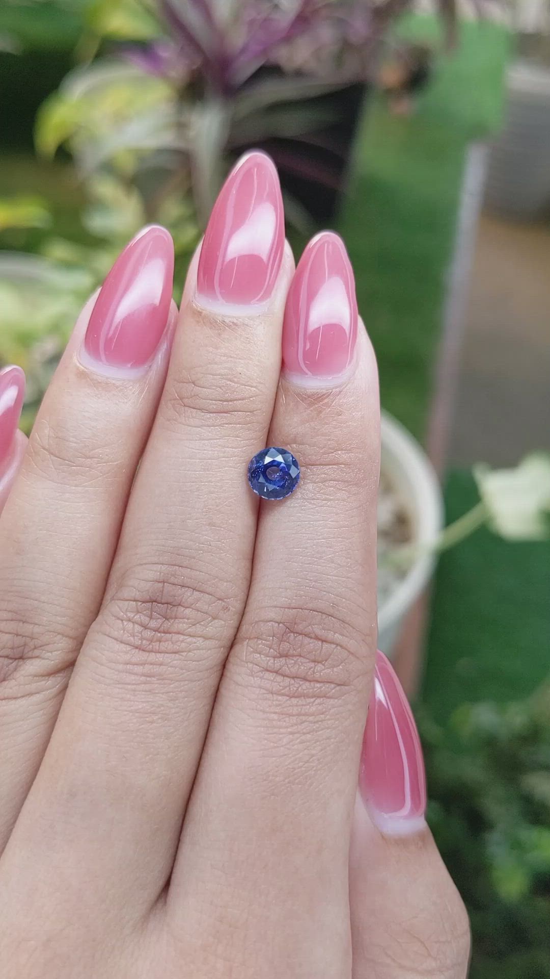 1.18 Ct. Blue Sapphire from Ceylon (Sri Lanka) Size Video