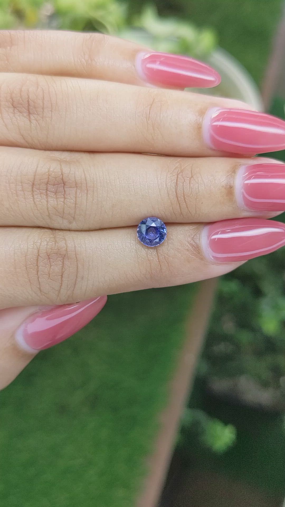 1.18 Ct. Blue Sapphire from Ceylon (Sri Lanka) Size Video
