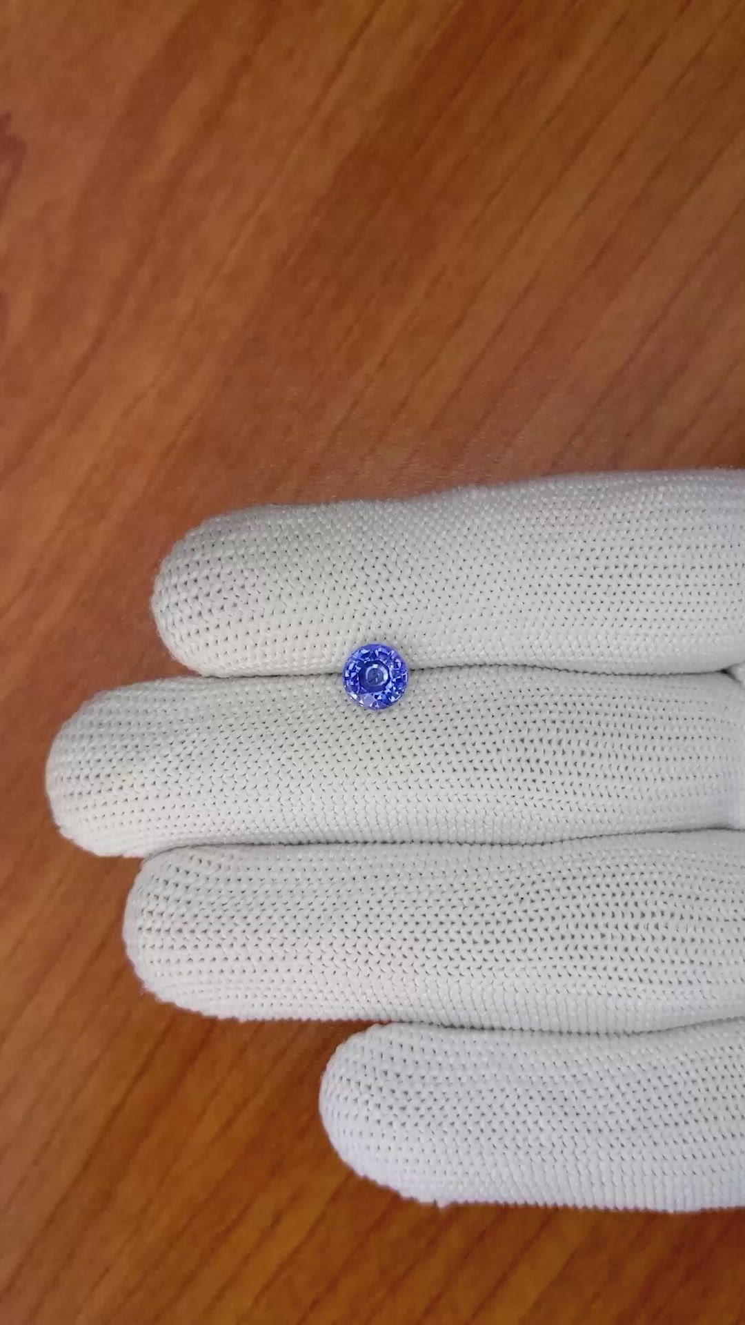 1.18 Ct. Blue Sapphire from Ceylon (Sri Lanka) Size Video
