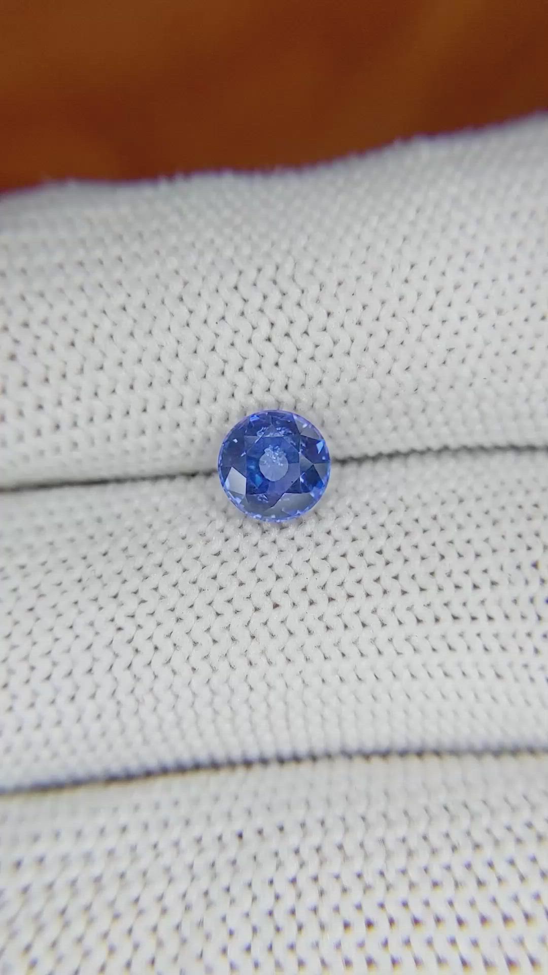 1.18 Ct. Blue Sapphire from Ceylon (Sri Lanka) Size Video