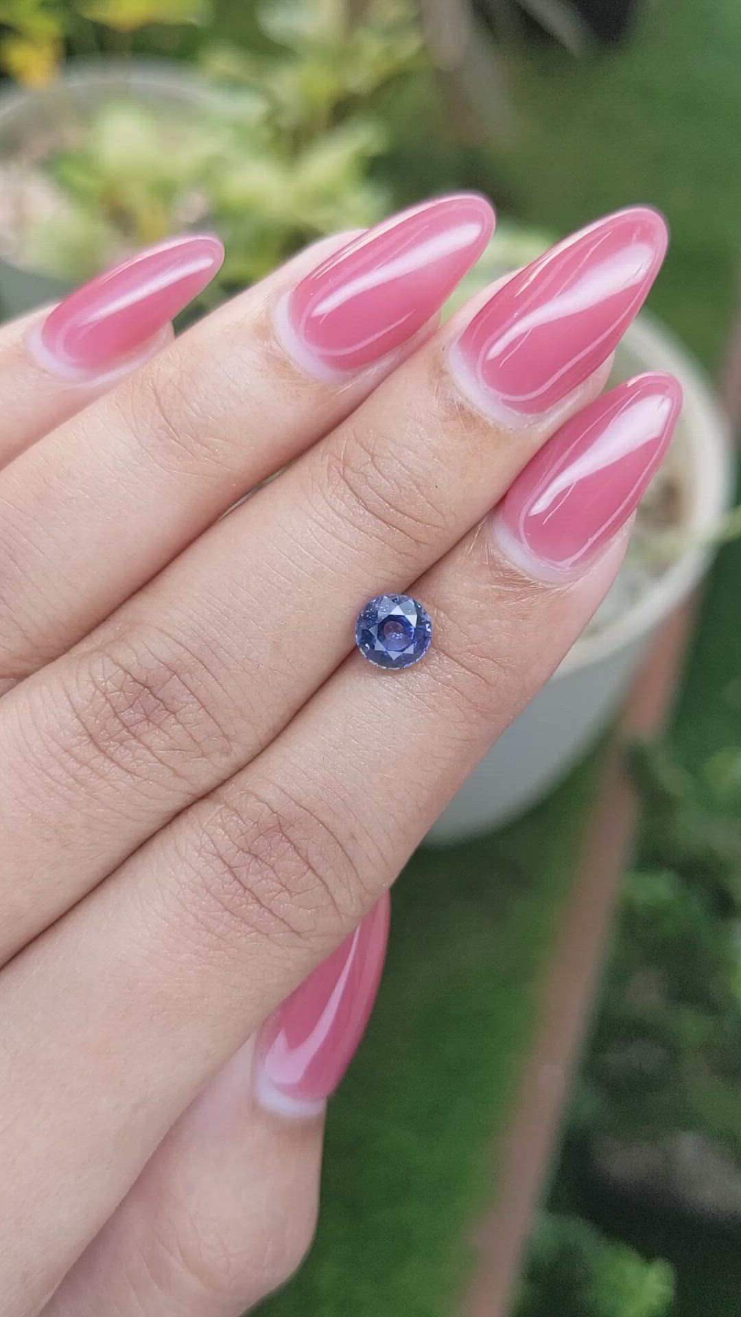 1.18 Ct. Blue Sapphire from Ceylon (Sri Lanka) Size Video