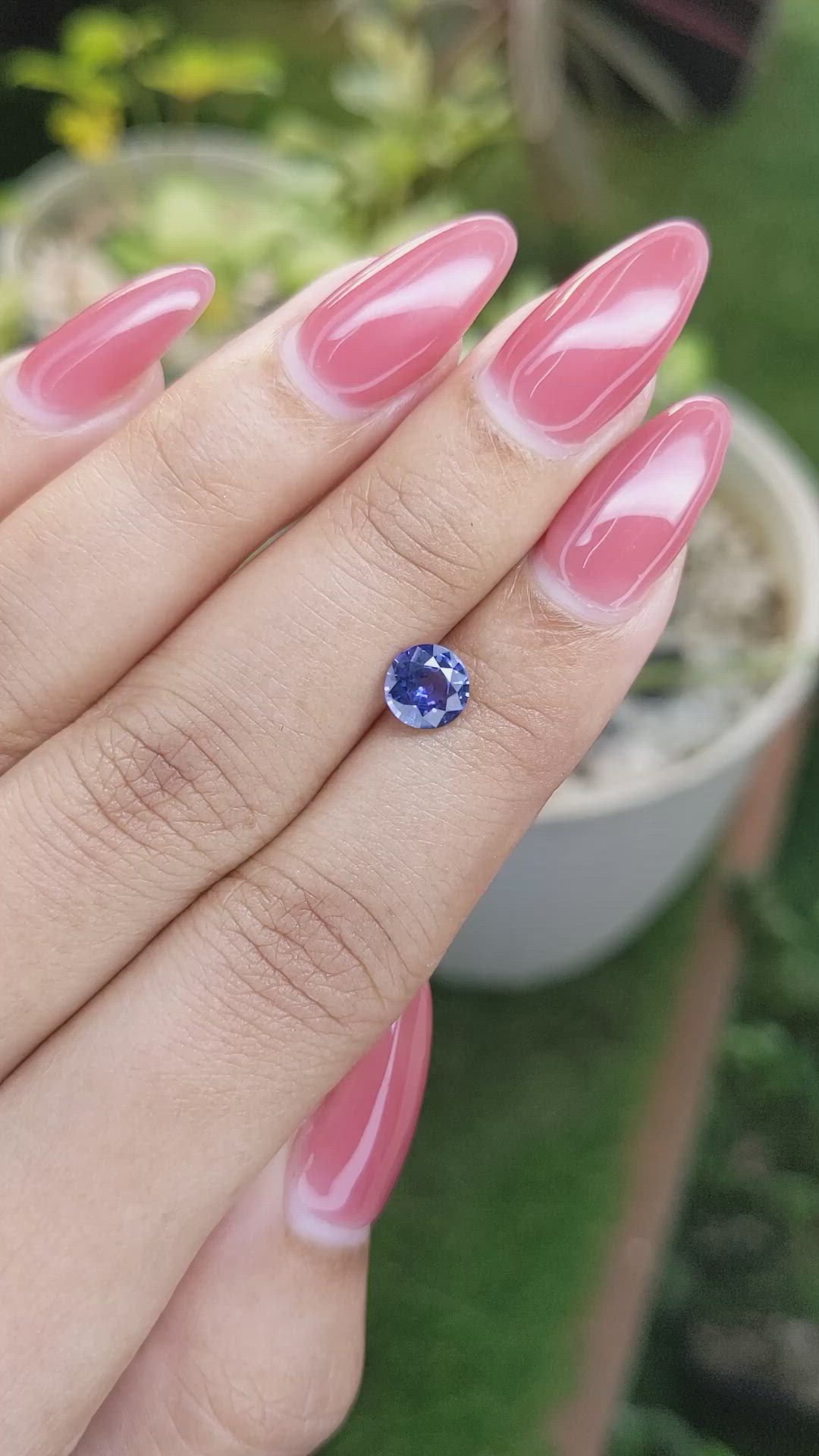 1.04 Ct. Blue Sapphire from Ceylon (Sri Lanka) Size Video