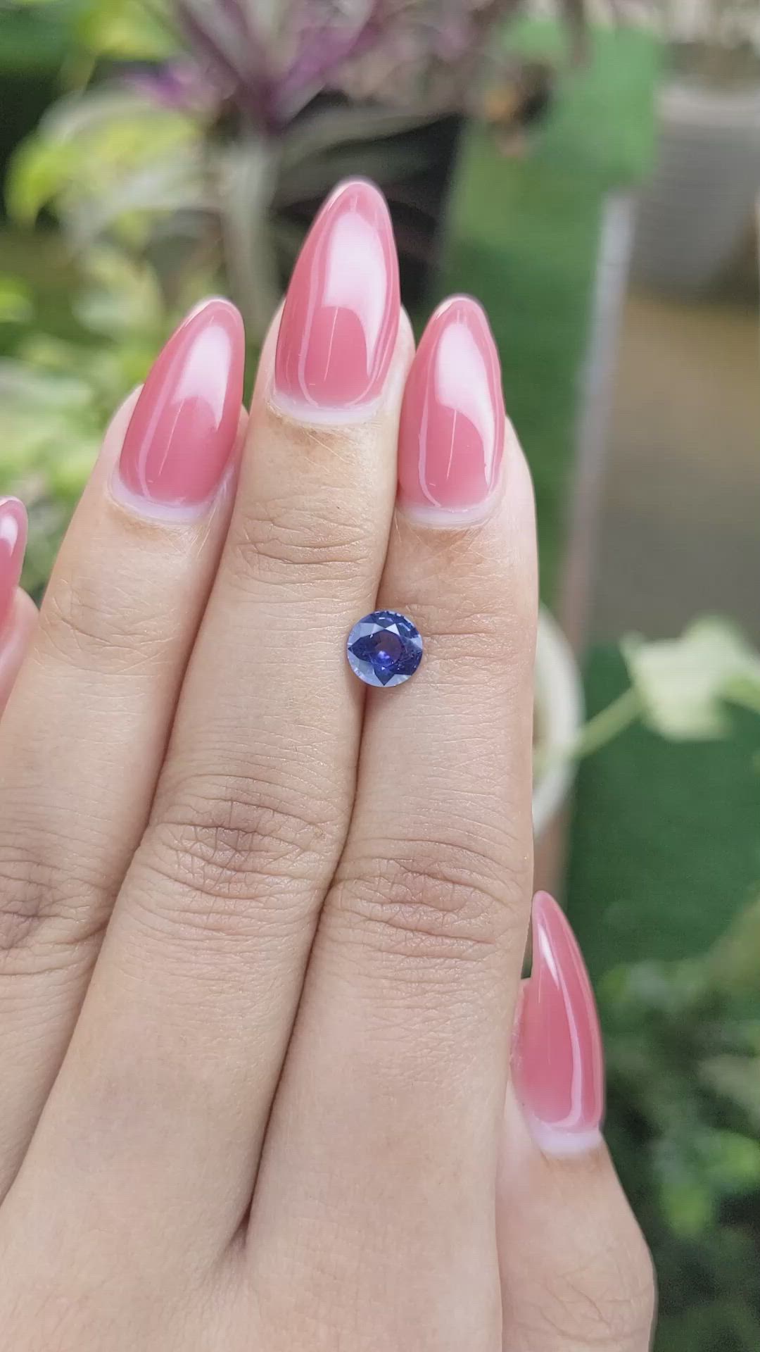1.04 Ct. Blue Sapphire from Ceylon (Sri Lanka) Size Video
