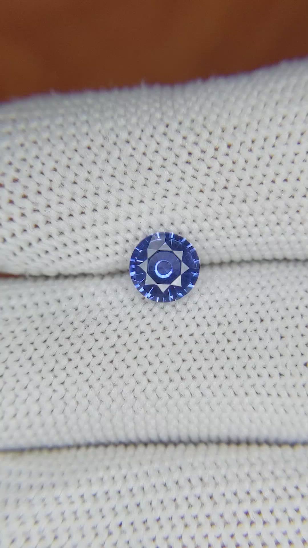 1.04 Ct. Blue Sapphire from Ceylon (Sri Lanka) Size Video