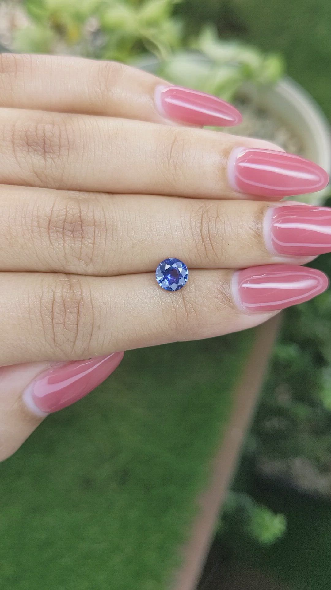 1.04 Ct. Blue Sapphire from Ceylon (Sri Lanka) Size Video