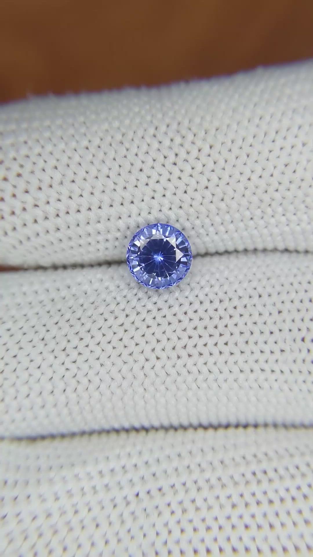 1.25 Ct. Blue Sapphire from Ceylon (Sri Lanka) Size Video