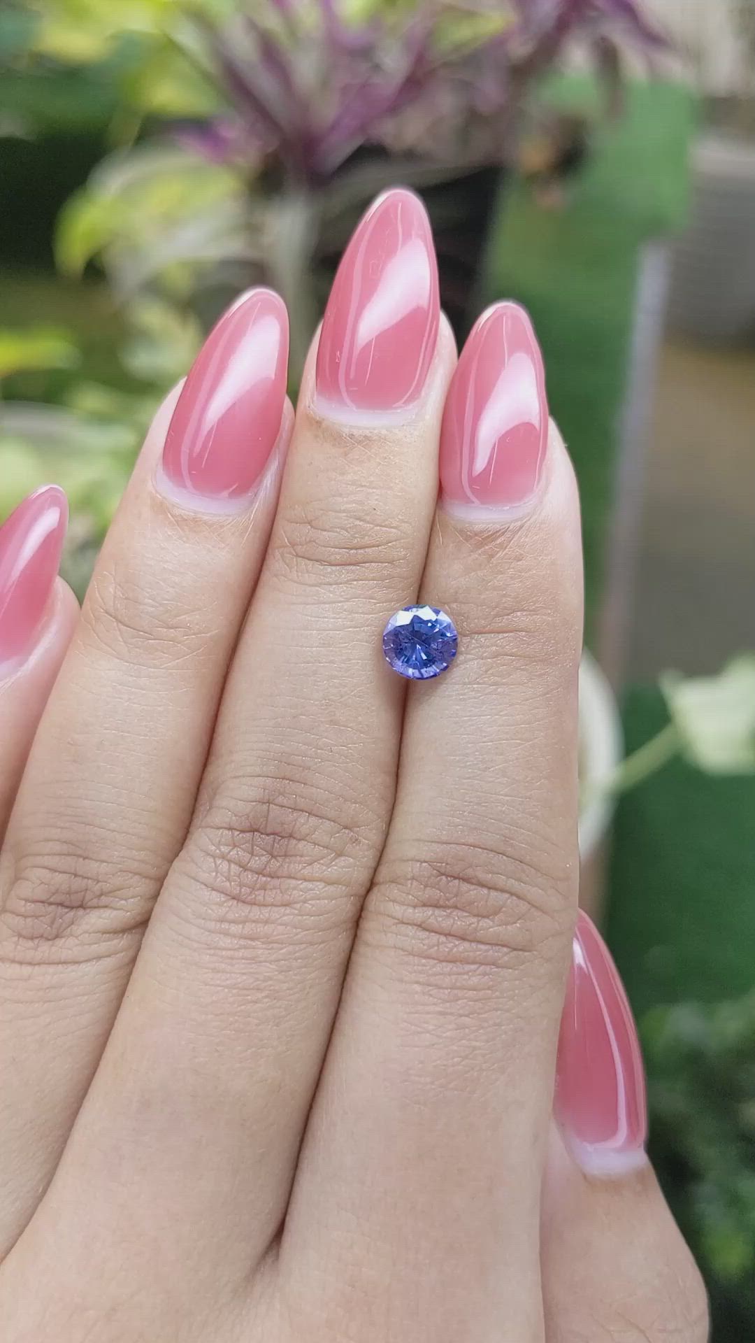 1.25 Ct. Blue Sapphire from Ceylon (Sri Lanka) Size Video