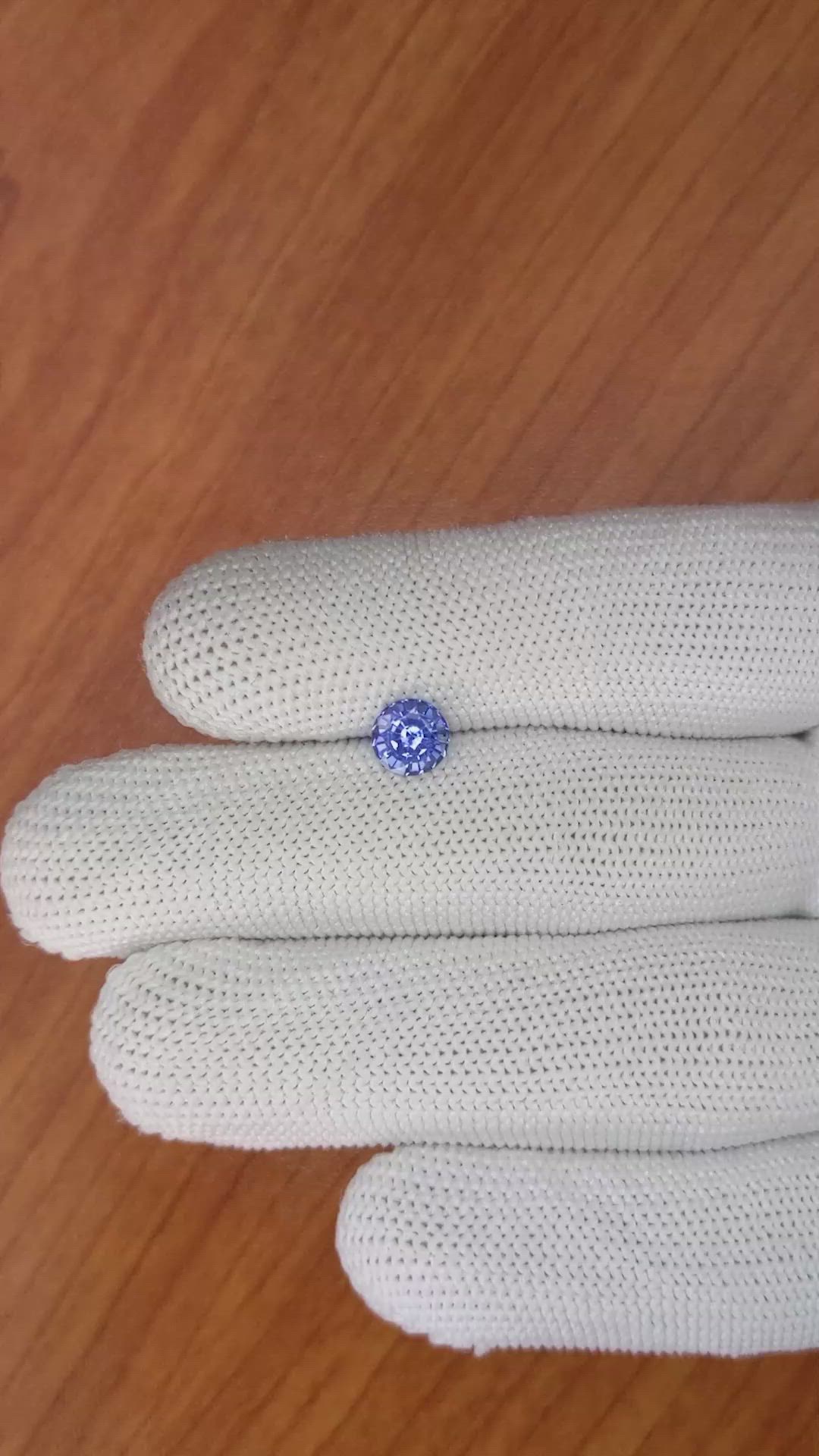 1.25 Ct. Blue Sapphire from Ceylon (Sri Lanka) Size Video