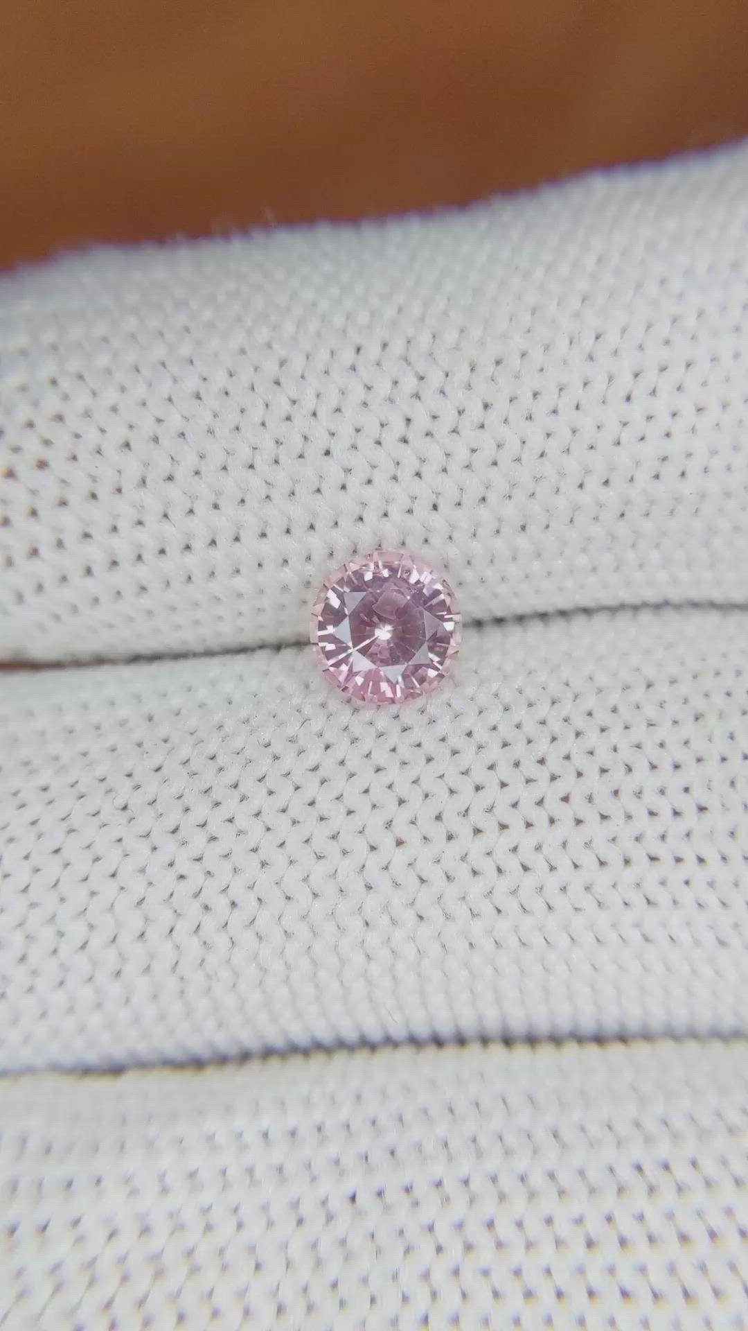 1.02 Ct. Pink Sapphire from Ceylon (Sri Lanka) Size Video