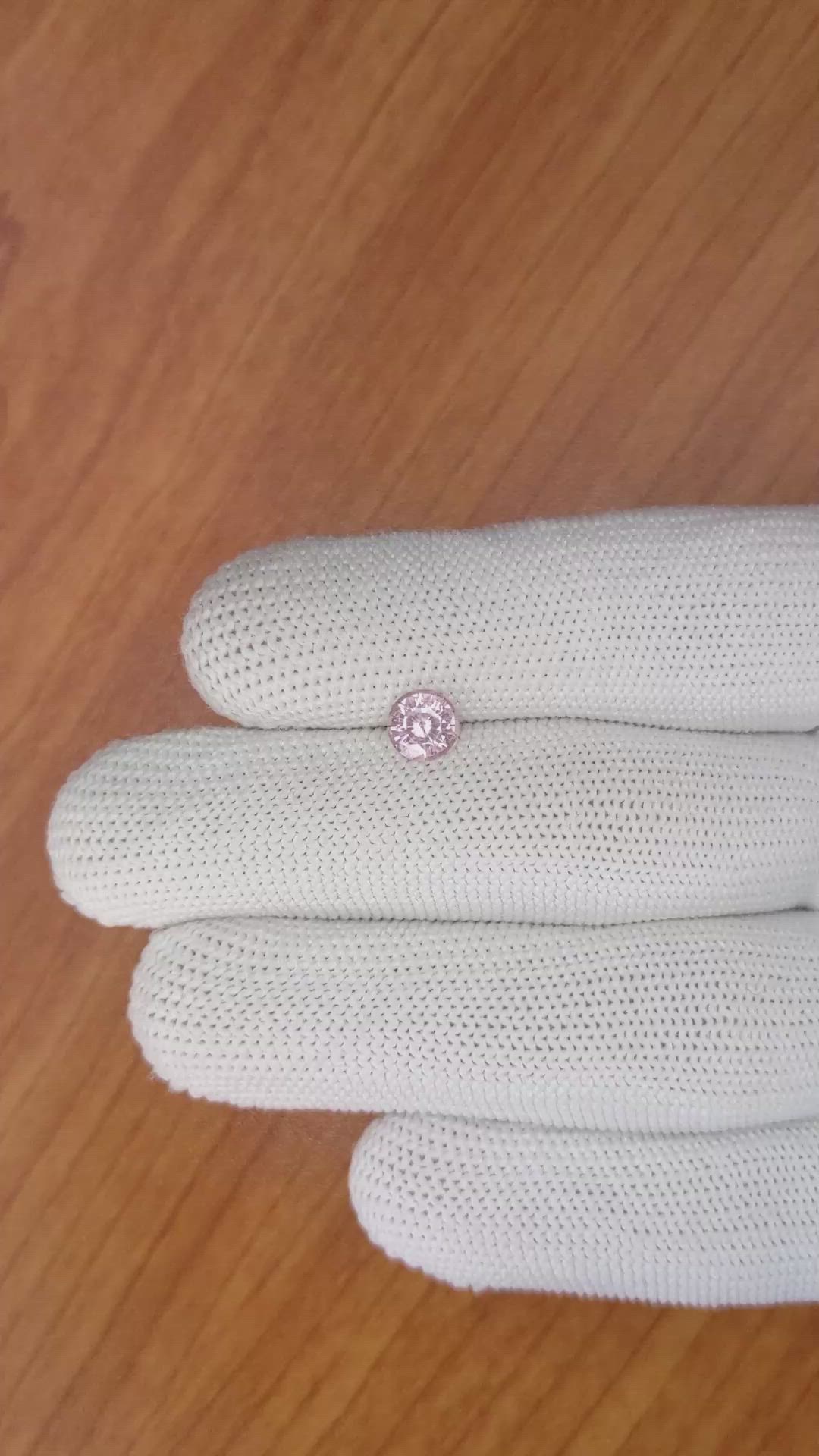 1.02 Ct. Pink Sapphire from Ceylon (Sri Lanka) Size Video