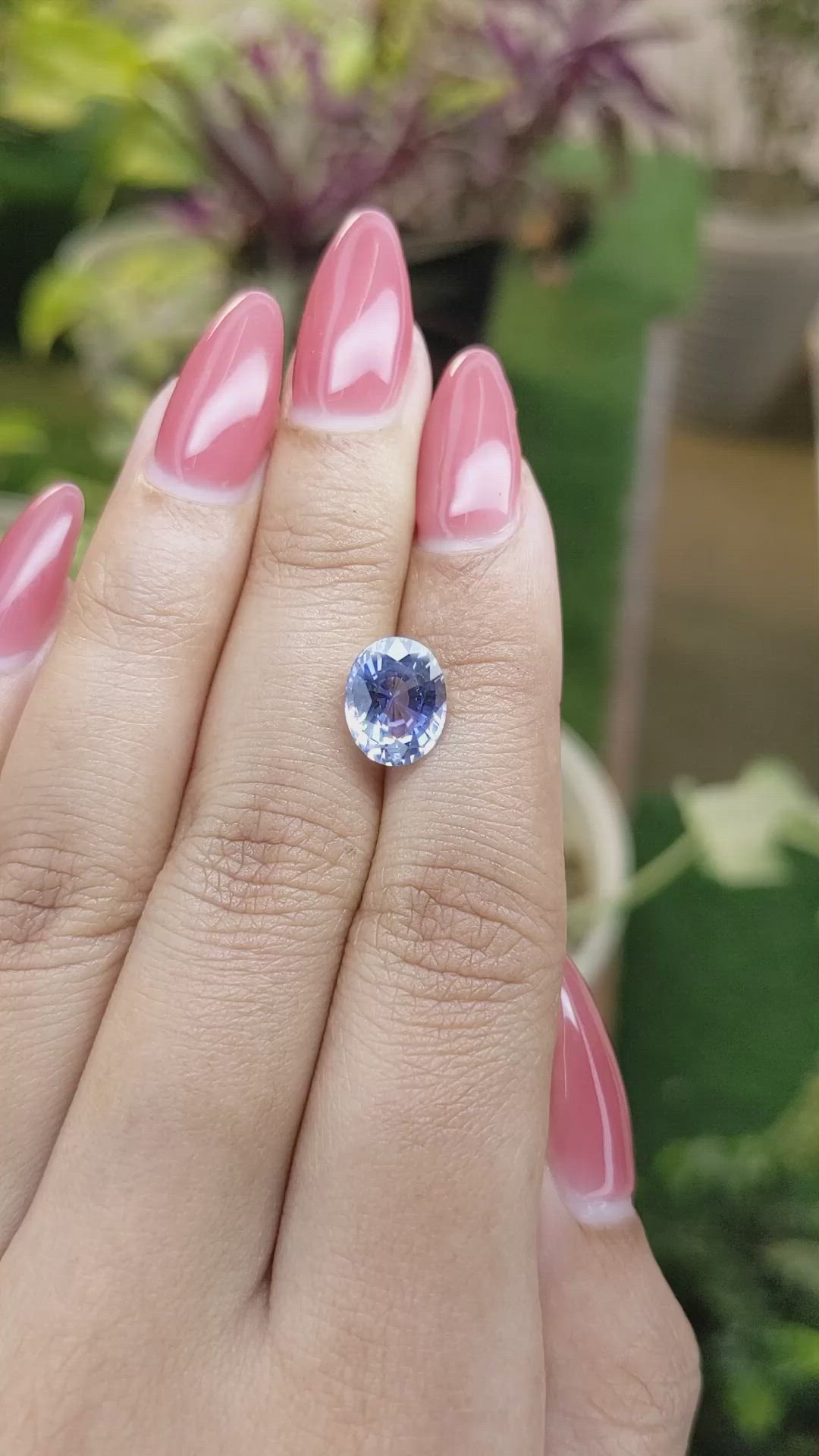 3.33 Ct. Blue Sapphire from Ceylon (Sri Lanka) Size Video