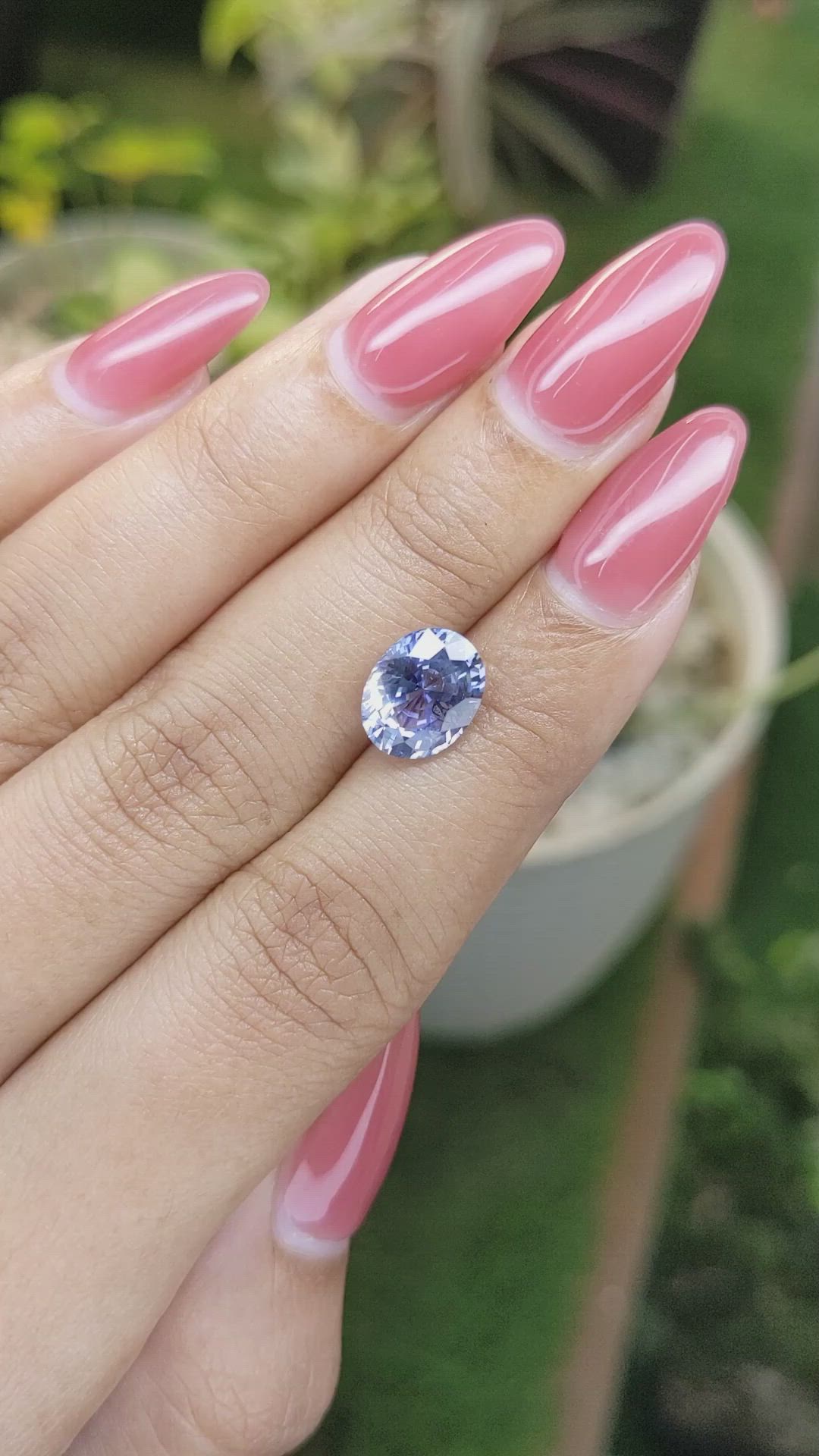 3.33 Ct. Blue Sapphire from Ceylon (Sri Lanka) Size Video