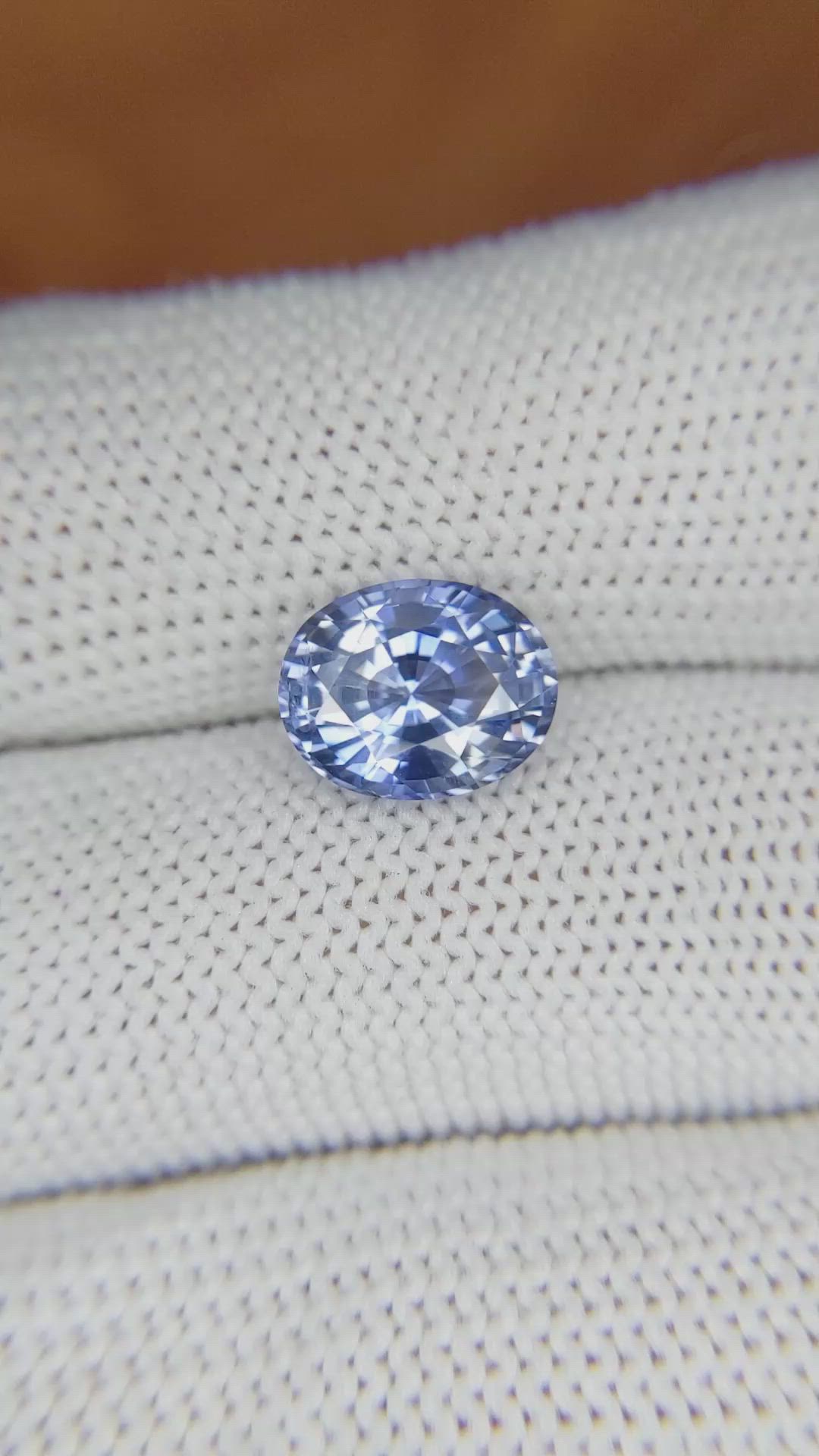 3.33 Ct. Blue Sapphire from Ceylon (Sri Lanka) Size Video
