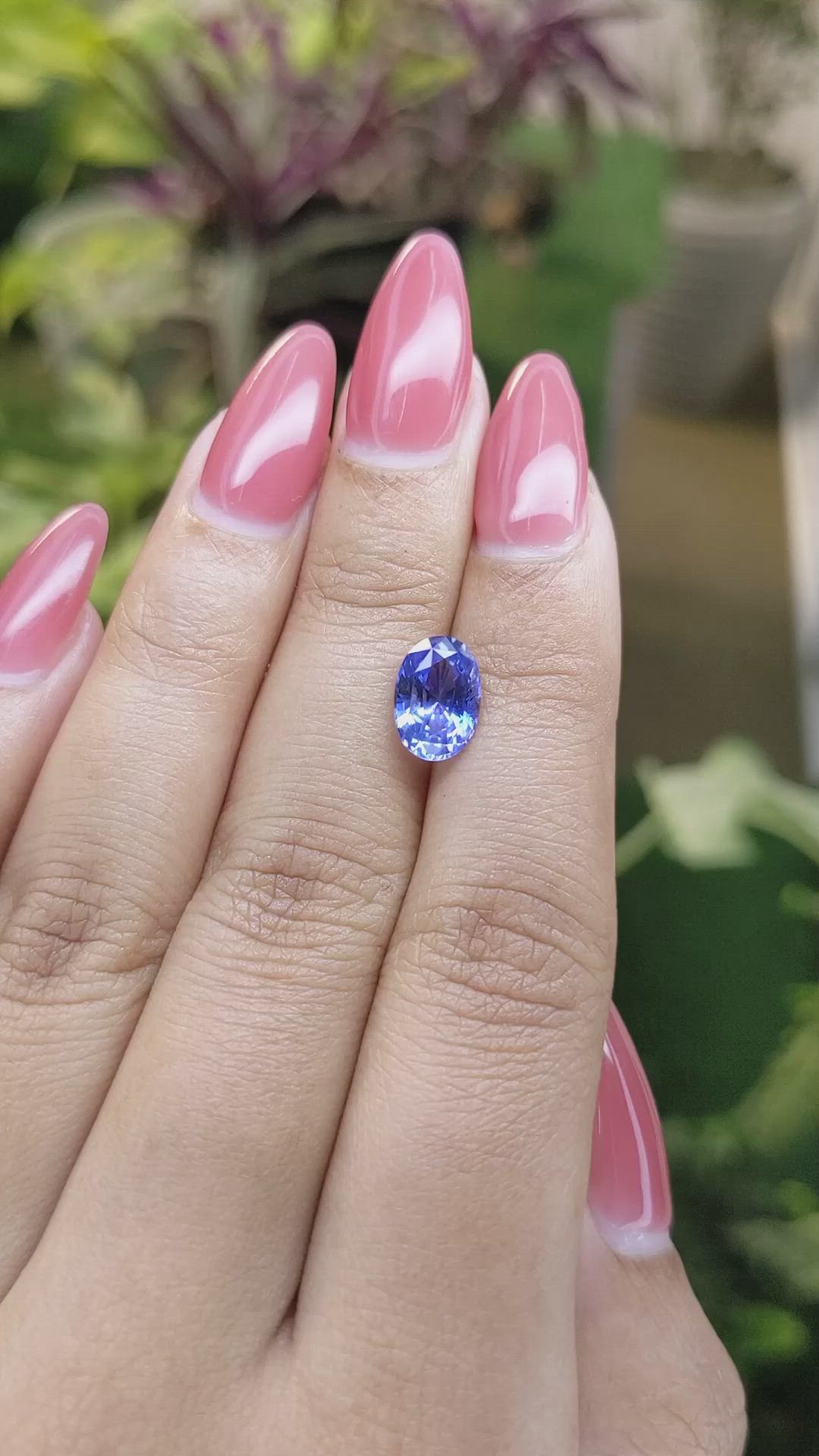 2.53 Ct. Blue Sapphire from Ceylon (Sri Lanka) Size Video