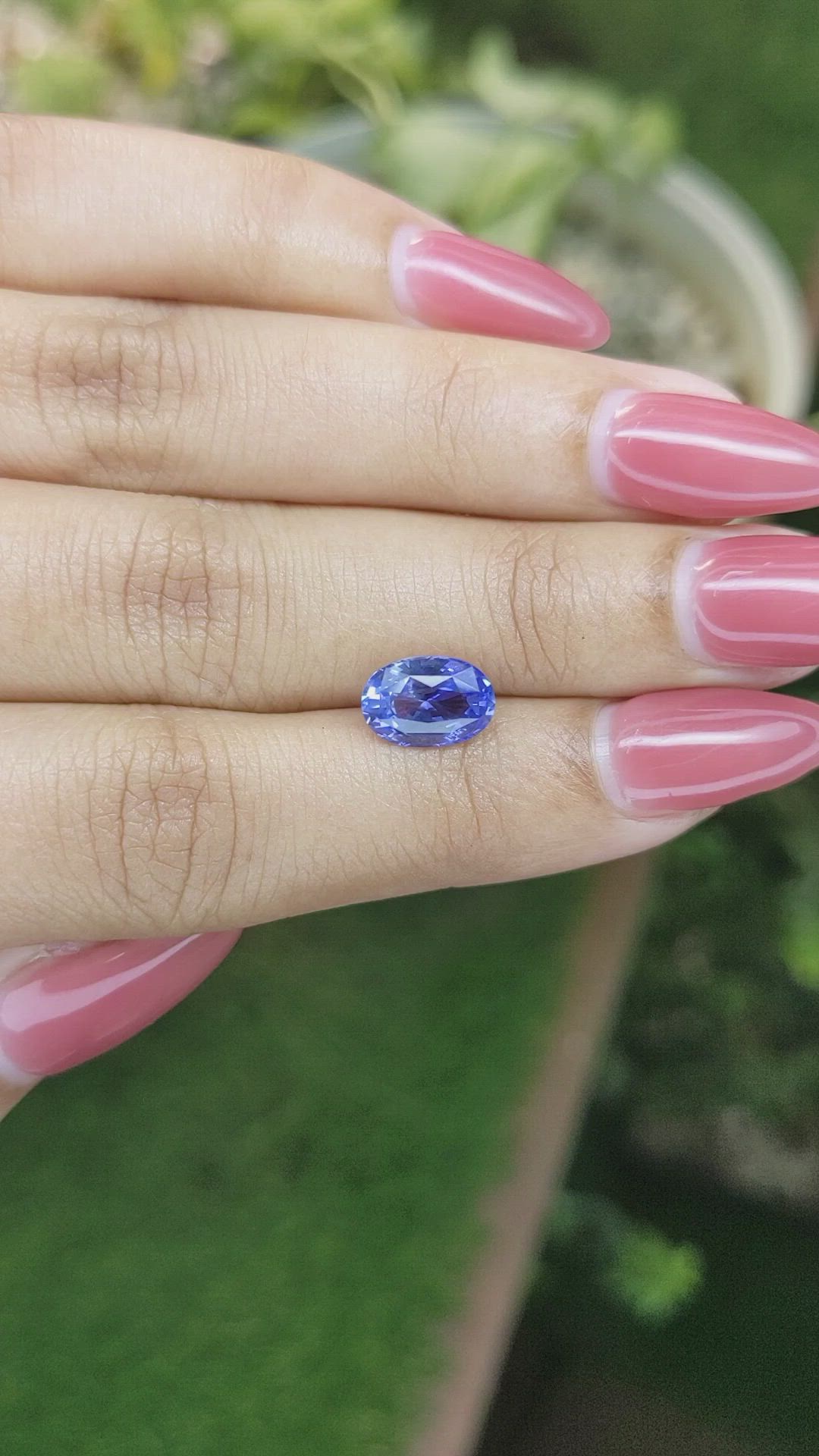2.53 Ct. Blue Sapphire from Ceylon (Sri Lanka) Size Video