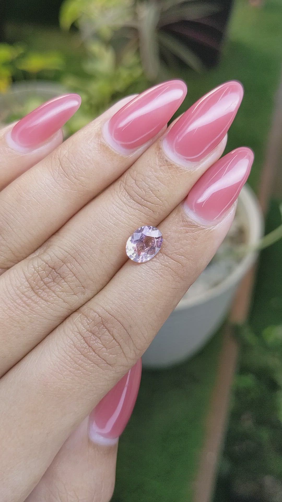 1.57 Ct. Pink Sapphire from Ceylon (Sri Lanka) Size Video