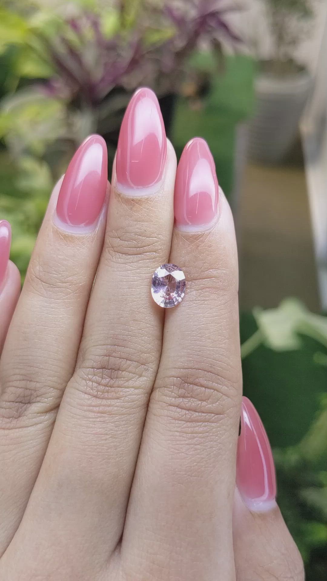 1.57 Ct. Pink Sapphire from Ceylon (Sri Lanka) Size Video