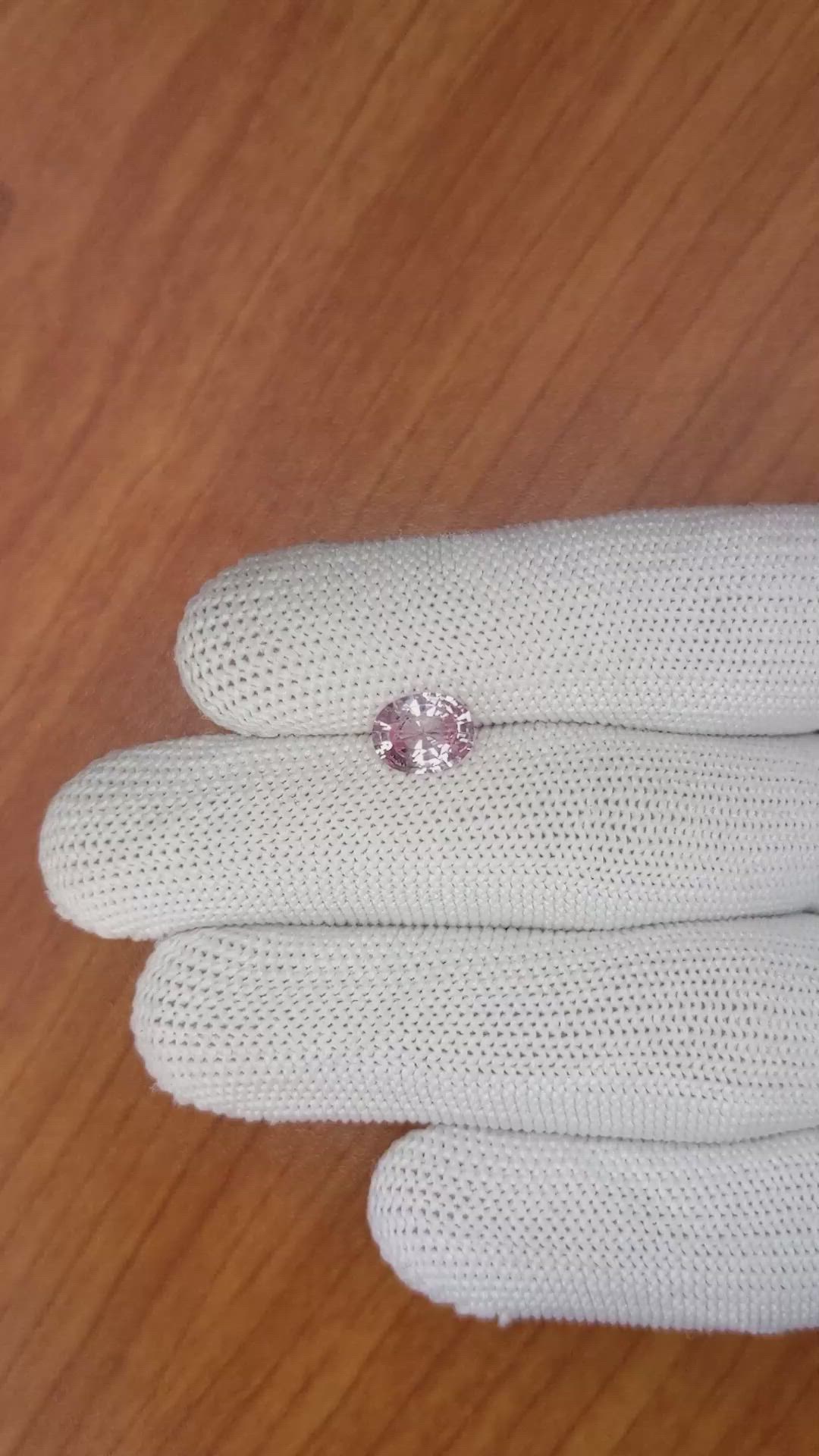 1.57 Ct. Pink Sapphire from Ceylon (Sri Lanka) Size Video
