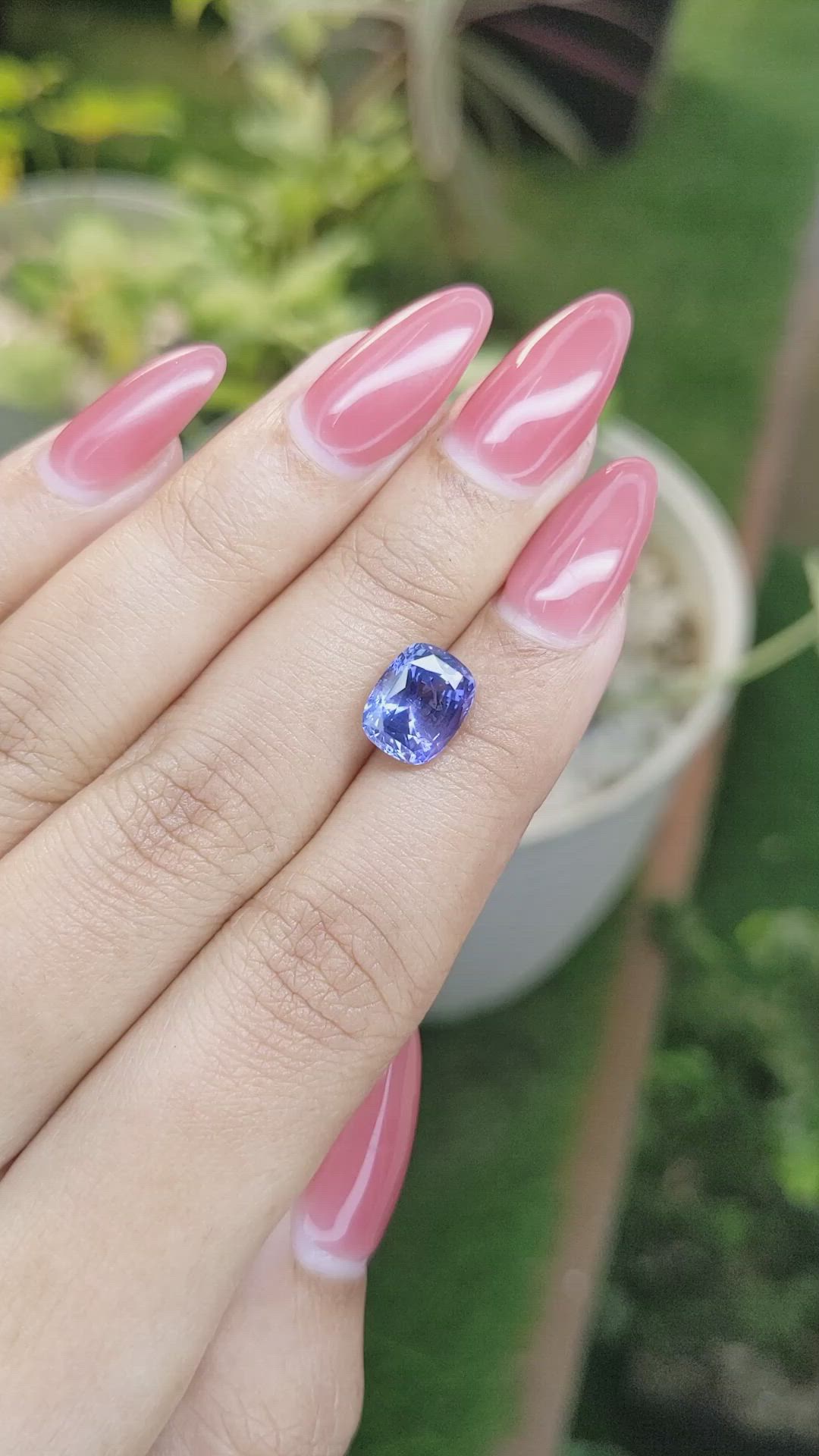 3.60 Ct. Blue Sapphire from Ceylon (Sri Lanka) Size Video